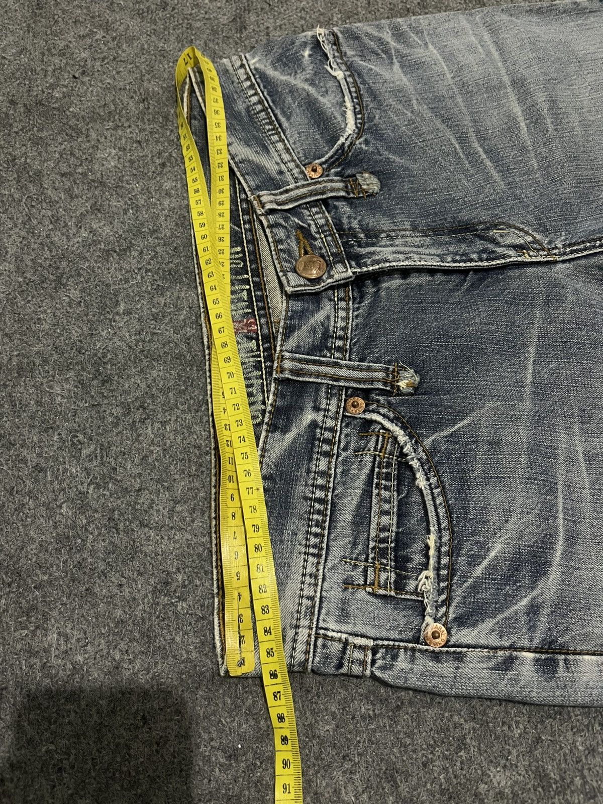 Blue Blue Japan Vintage Blue Way Japan Oniarai Nippon Embroidered Jeans Size US 31 - 16 Thumbnail