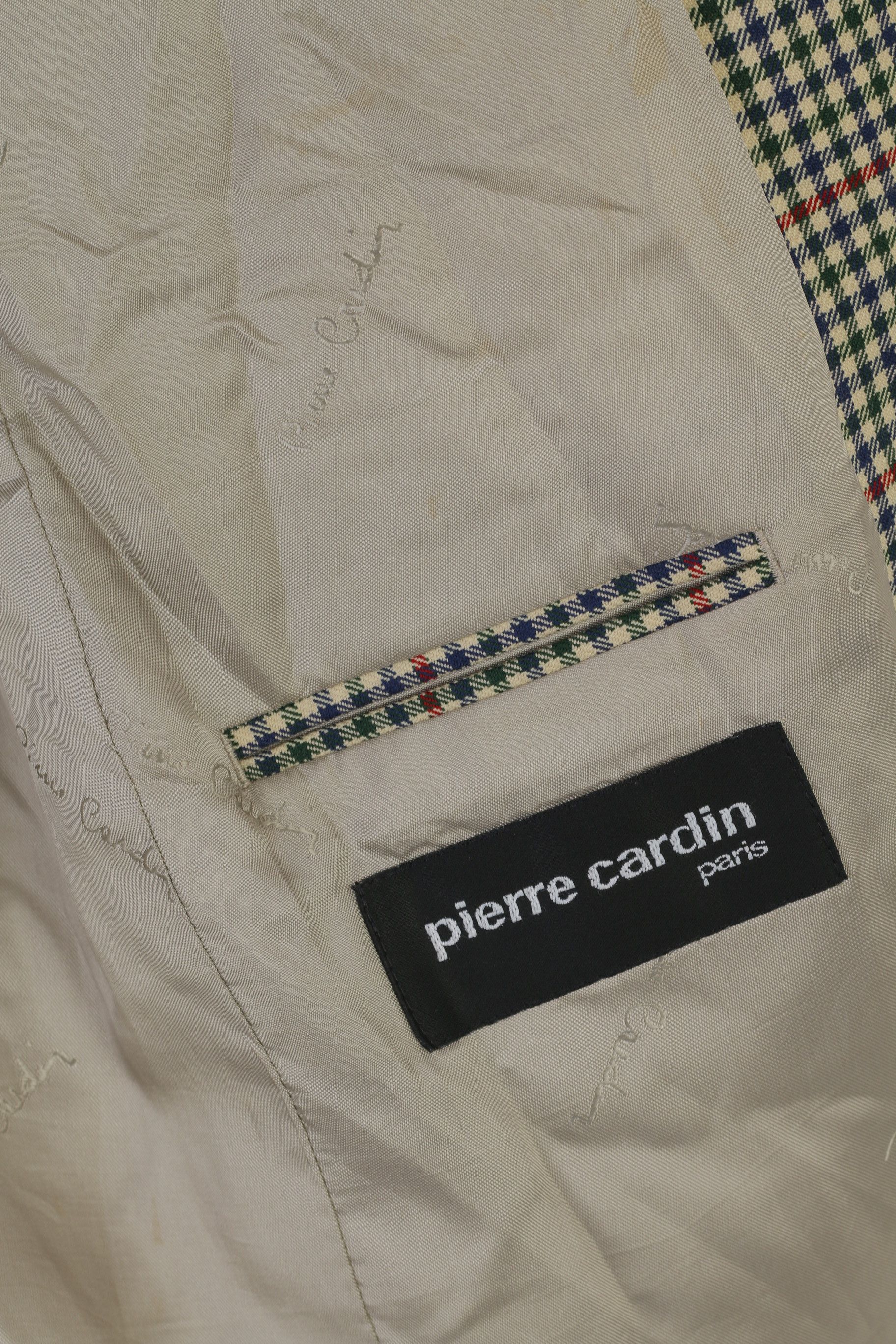 Pierre Cardin Pierre Cardin Paris Men 98 40 Blazer Green Wool Vintage 3070 Size 40R - 4 Thumbnail