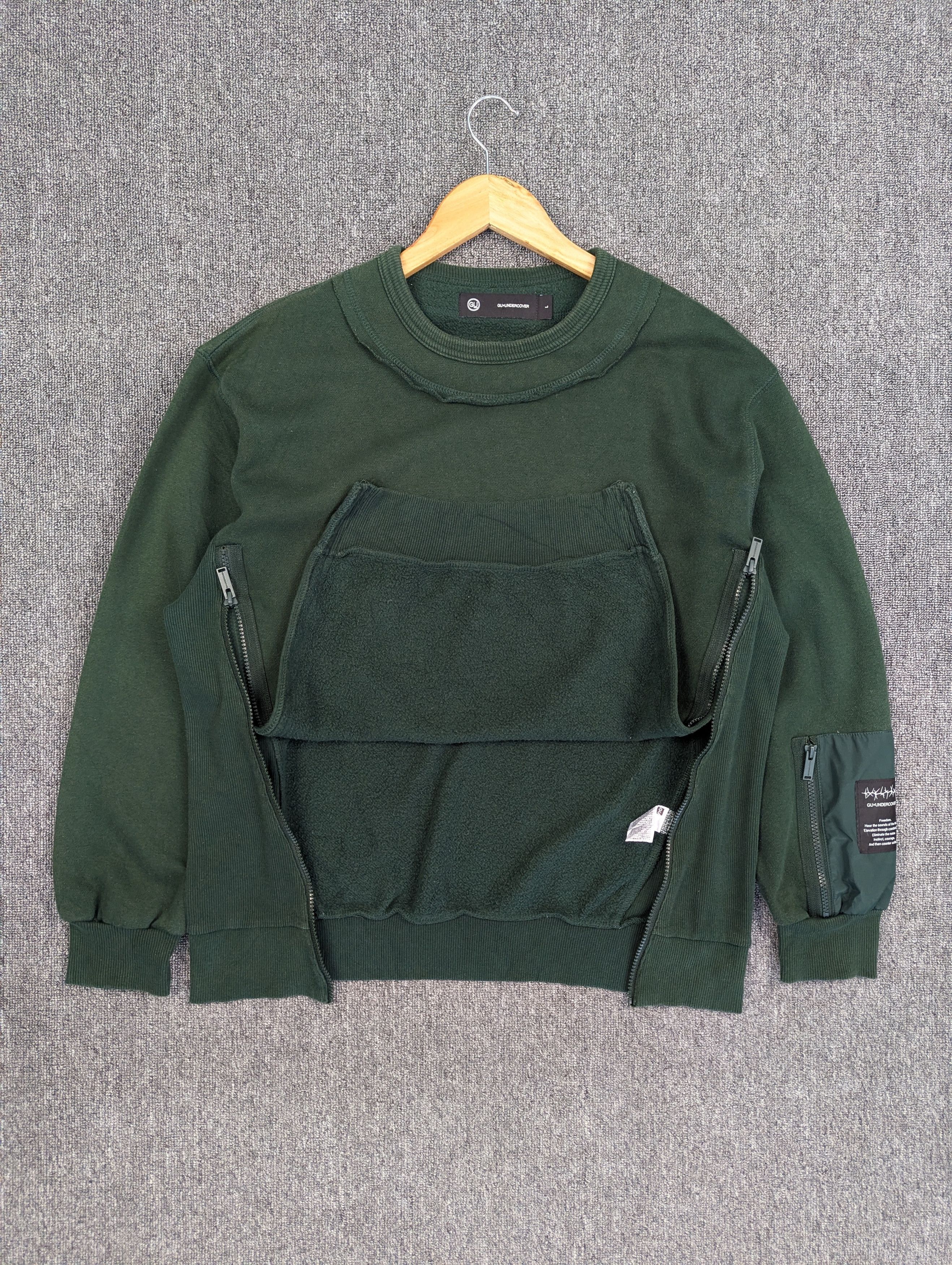 GU × Jun Takahashi × Undercover Jun Takahashi x Undercover Gu Crewneck Distressed Sweatshirt Size US L / EU 52-54 / 3 - 9 Thumbnail