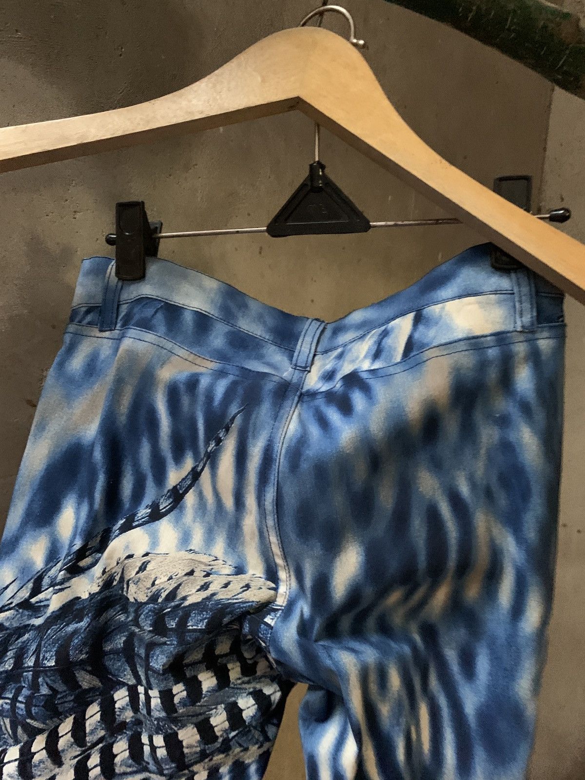Designer × Vintage y2k Bongo Graphic Peacock Pants Size 28" / US 6 / IT 42 - 9 Thumbnail