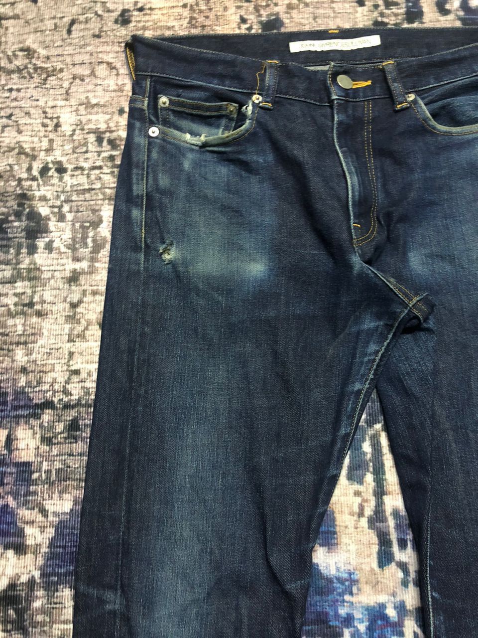 Japanese Brand Johnlawrencesullivan Skinny Jeans Pants Distressed Size US 31 - 6 Thumbnail