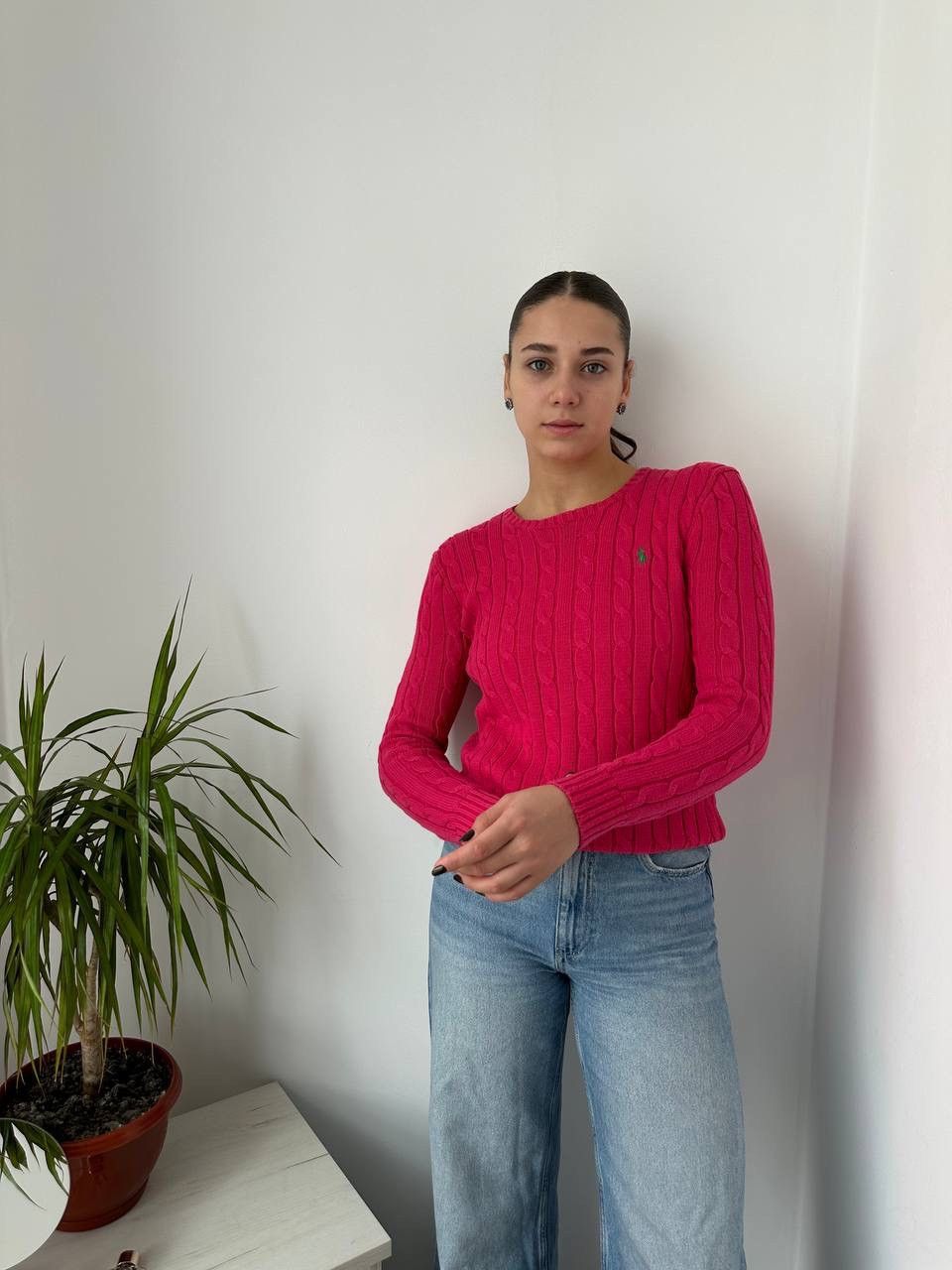 Polo Ralph Lauren × Vintage Vintage Polo Ralph Lauren Womens Pink Jumpers PRL Sweater Size S / US 4 / IT 40 - 1 Thumbnail