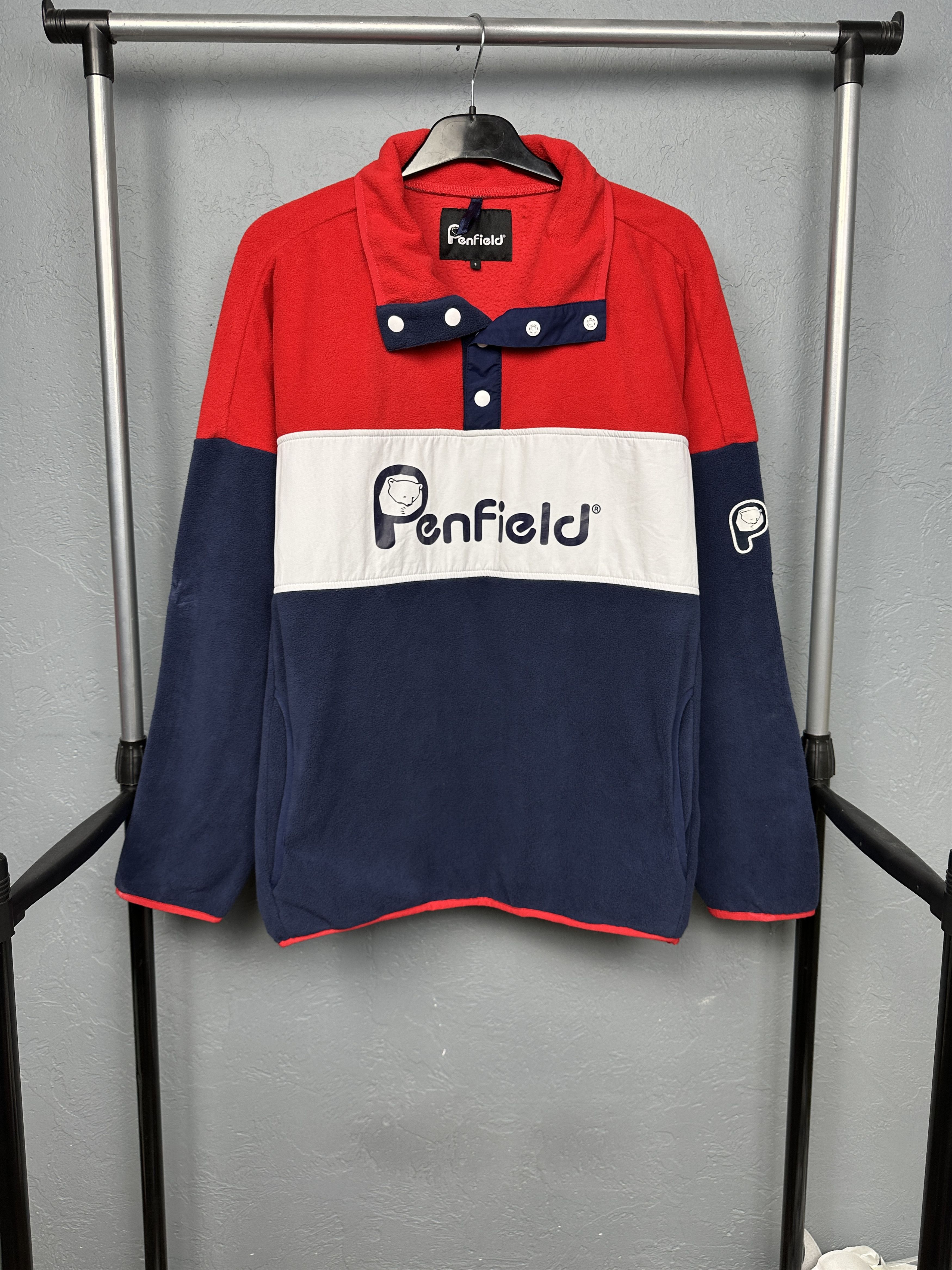 Penfield Penfield Mens Fleece Anorak Jacket Size US S / EU 44-46 / 1 - 1 Thumbnail