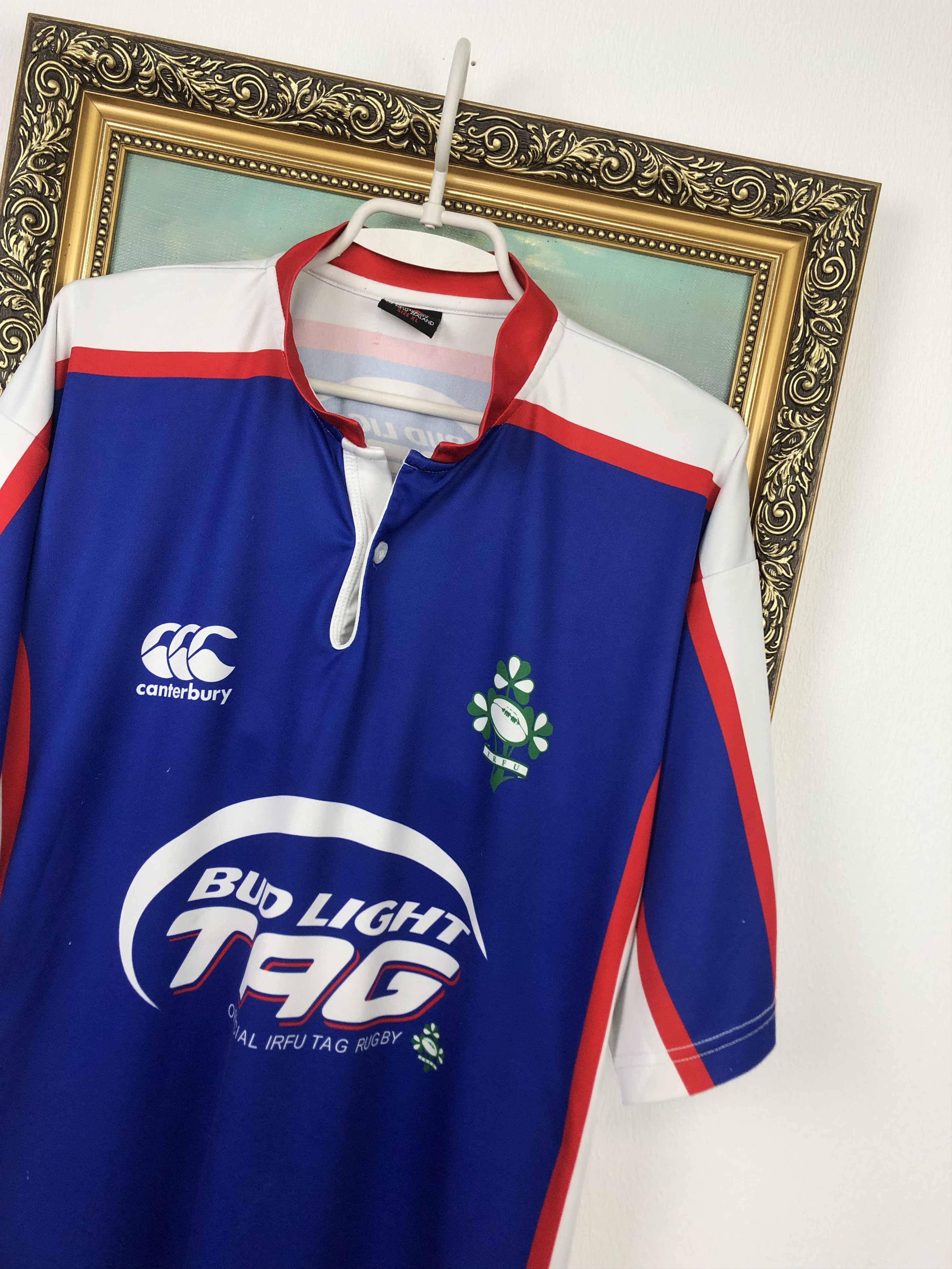 Canterbury of New Zealand Canterbury Ireland Player Issue Rugby Jersey Rare Shirt Size US XL / EU 56 / 4 - 4 Thumbnail