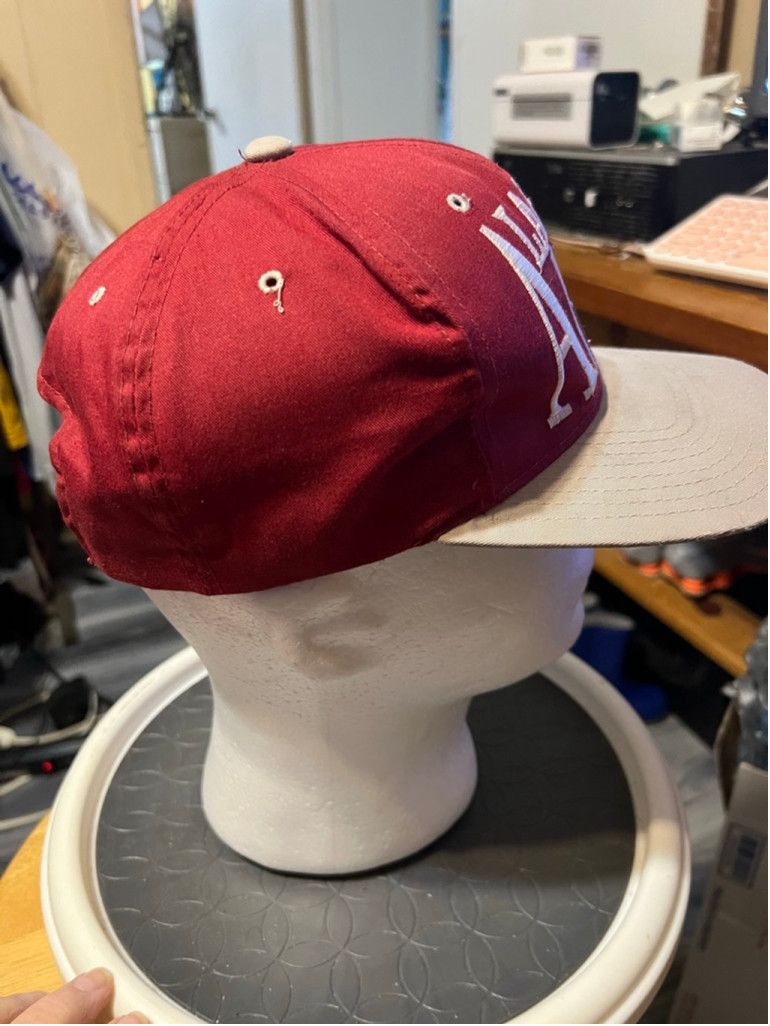 Drew Pearson Men's Drew Pearson Alabama Tide Maroon Gray Baseball Cap Size ONE SIZE - 4 Thumbnail