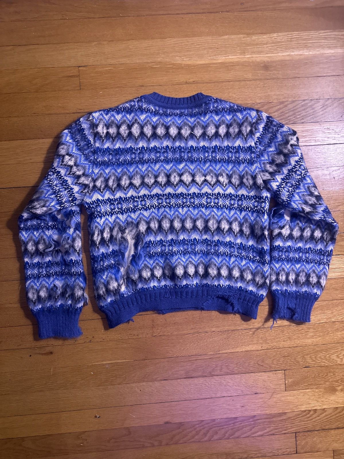 Maison Margiela Maison Margiela John Gallianio FW22 Fair Isle Runway Sweater Size US M / EU 48-50 / 2 - 2 Thumbnail