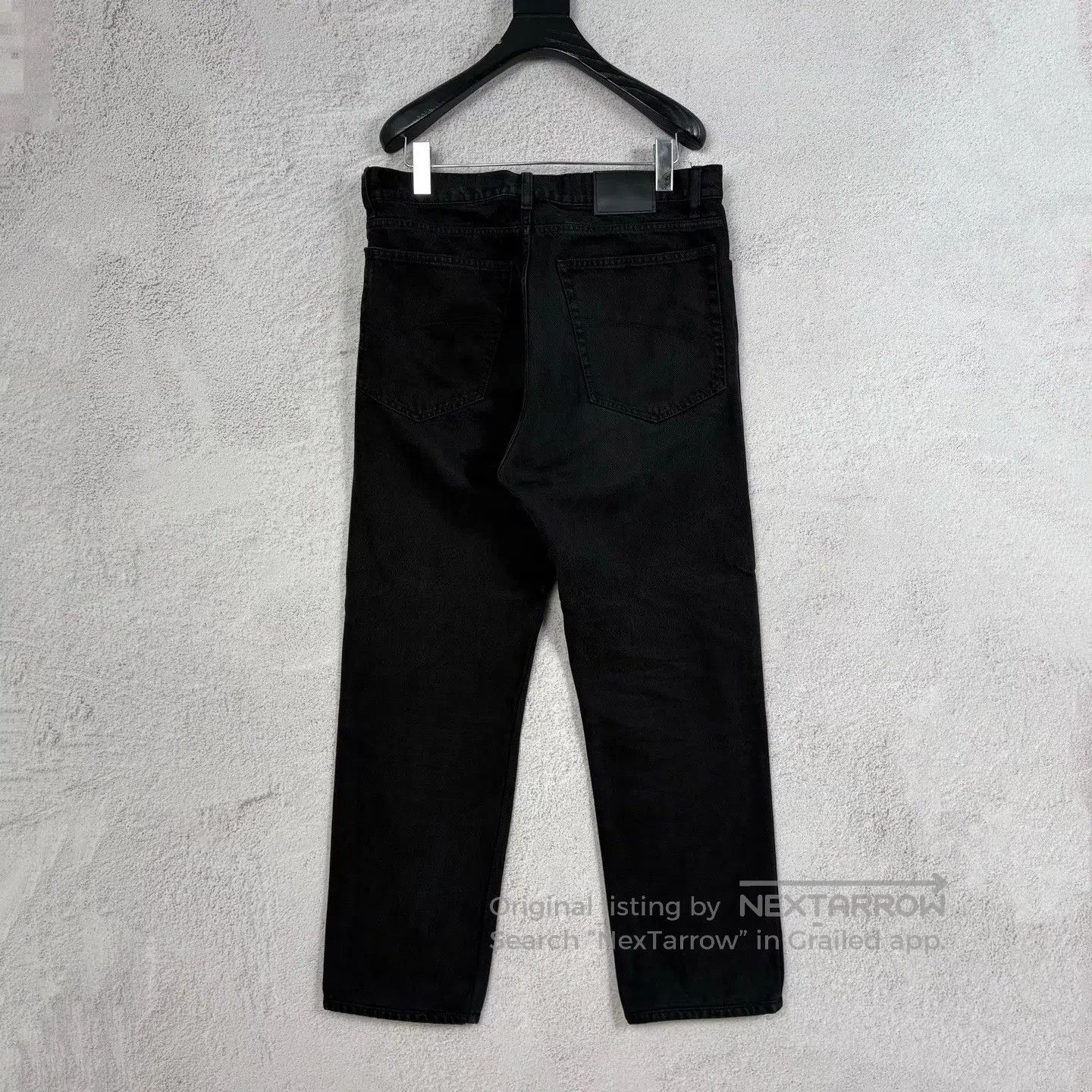 Balenciaga Balenciaga sizeM Black leather jacket clashes with washed j Size 28" / US 6 / IT 42 - 2 Thumbnail