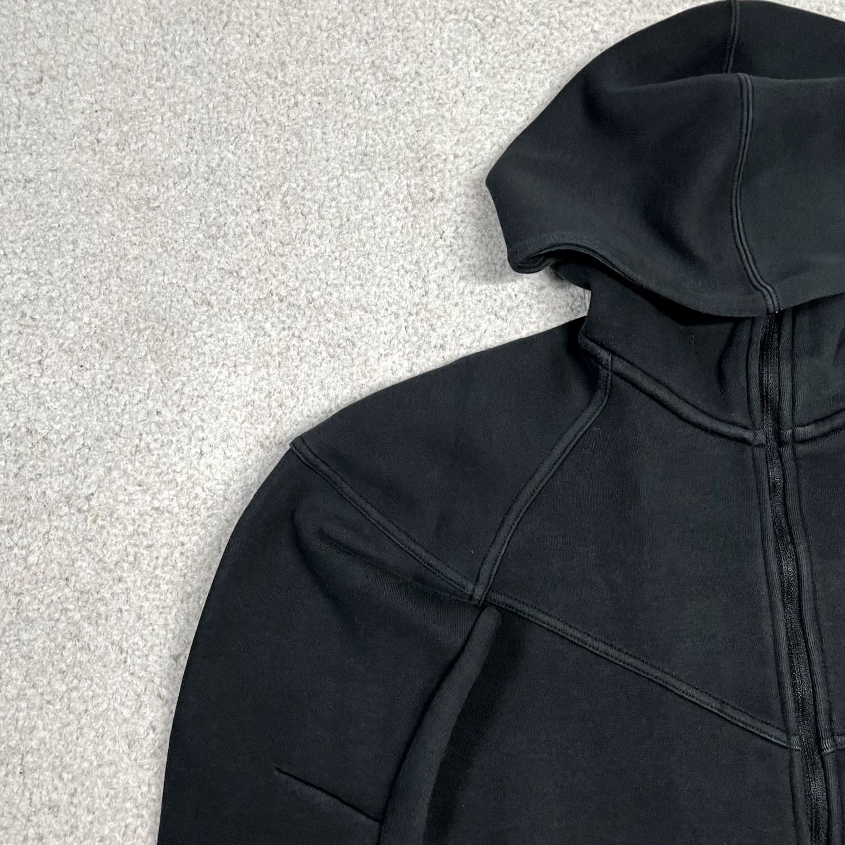 Nike Nike Tech Fleece Hoodie Womens XS Black Full Zip Jacket Swoosh Logo Windrunner Size XS / US 0-2 / IT 36-38 - 7 Thumbnail