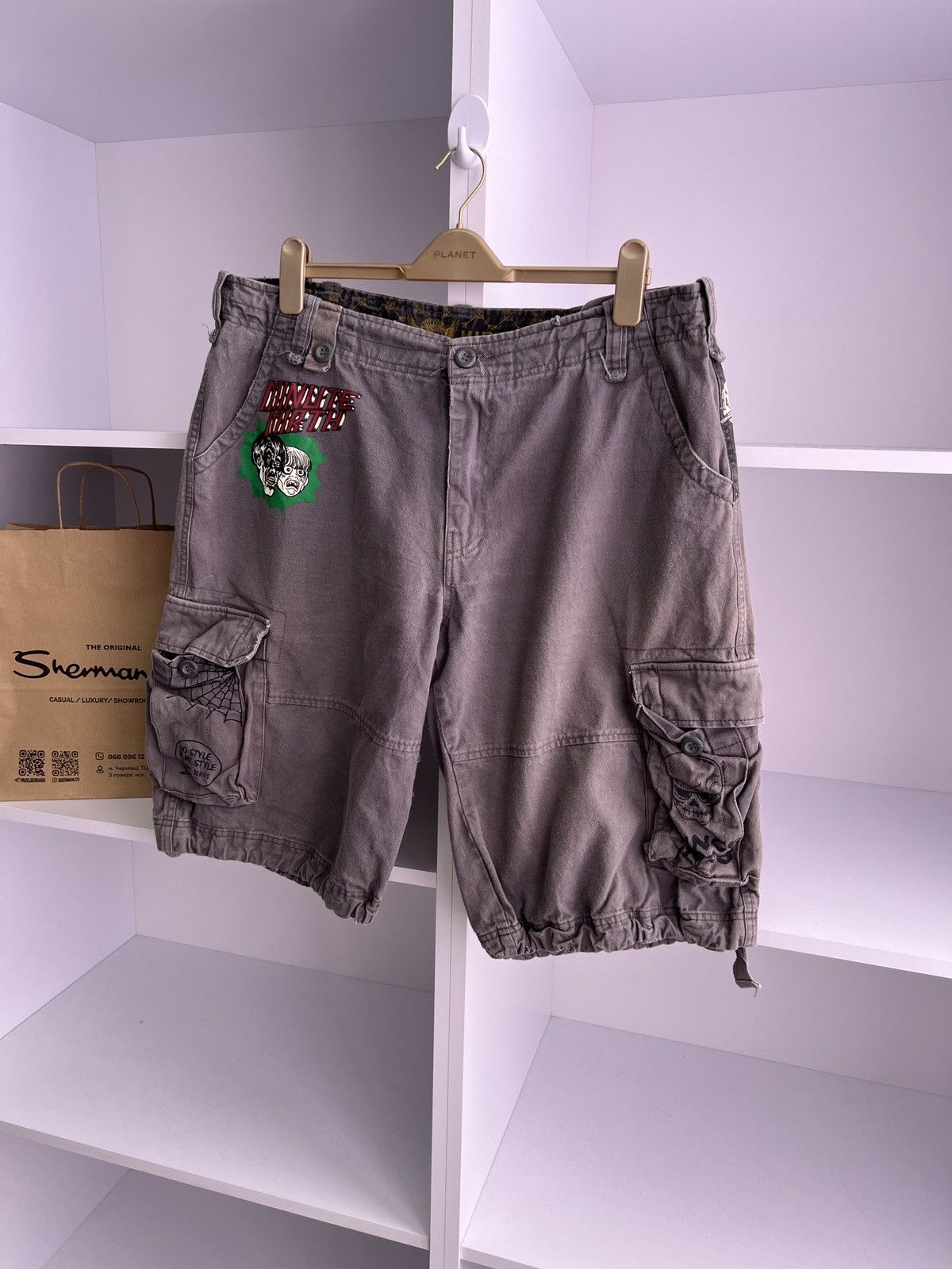 Designer × Vintage Vintage Minute Mirth Y2K Shorts Size US 40 / EU 56 - 3 Thumbnail