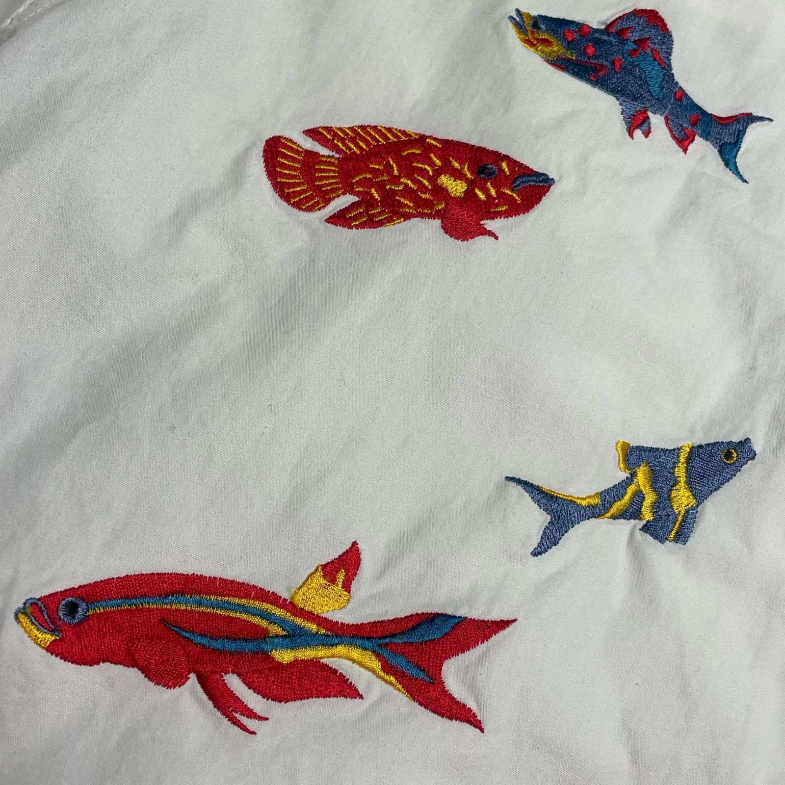 Other Casey Coleman Embroidered Fish Shirt Size XL / US 12-14 / IT 48-50 - 6 Thumbnail