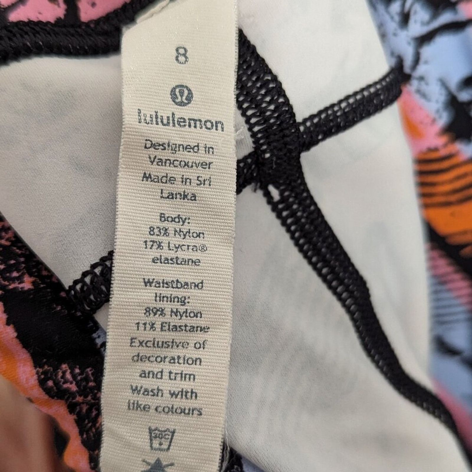 Lululemon Lululemon Fast & Free 7/8 Tight II Nulux 25" Inversion Multi Size 30" / US 8 / IT 44 - 7 Thumbnail
