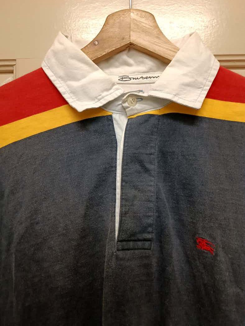 Burberry × Burberry Prorsum × Vintage vintage 90s burberry rugby shirt made in england Size US L / EU 52-54 / 3 - 3 Thumbnail