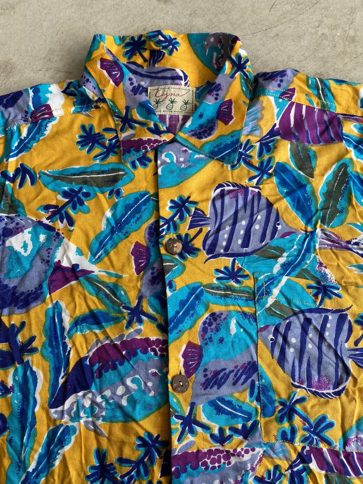 Vintage Beach Fish Aloha Rayon Shirt Medium Size US M / EU 48-50 / 2 - 7 Thumbnail