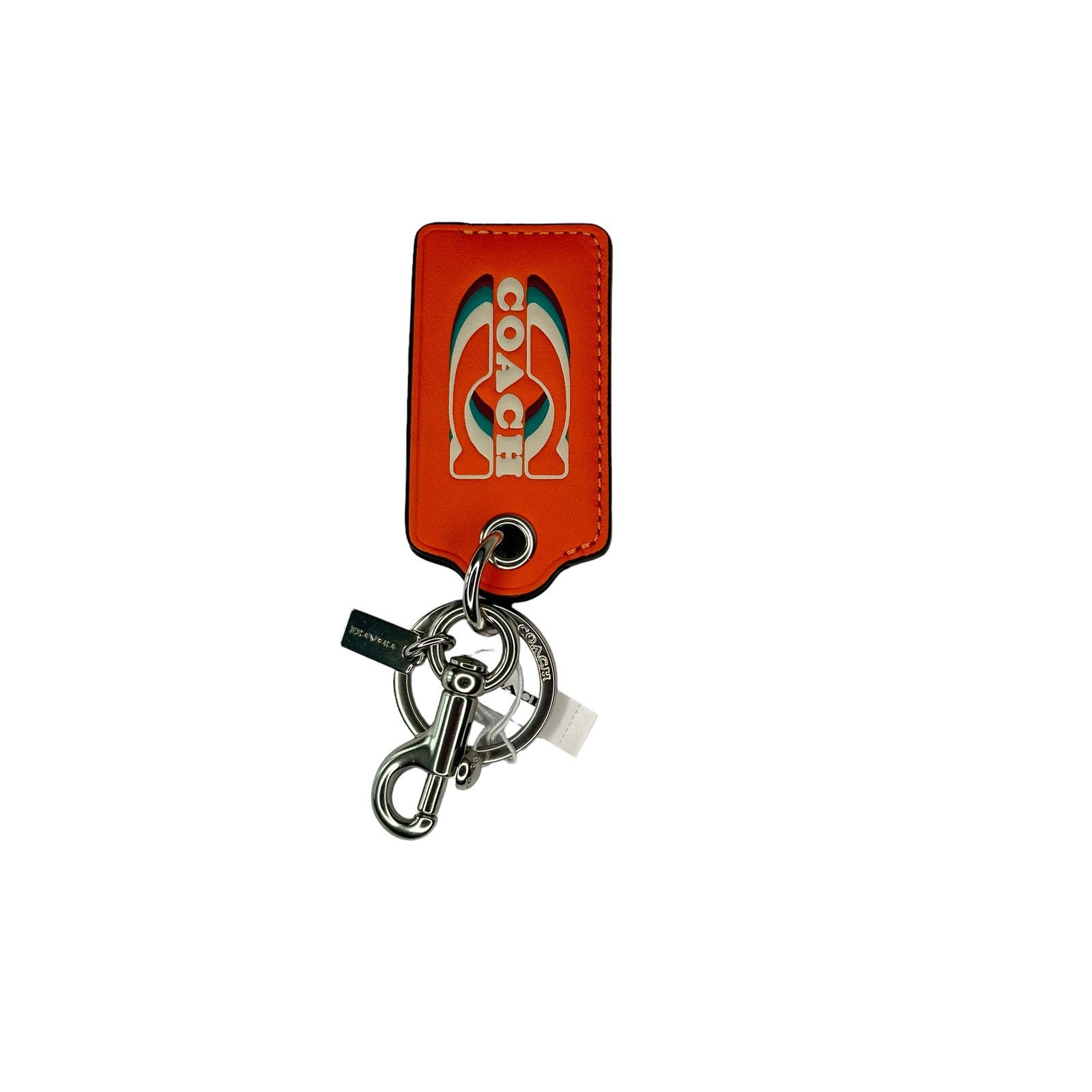 Coach Coach Bottle Opener Key Fob With Coach Stamp Bright Orange Size ONE SIZE - 2 Thumbnail