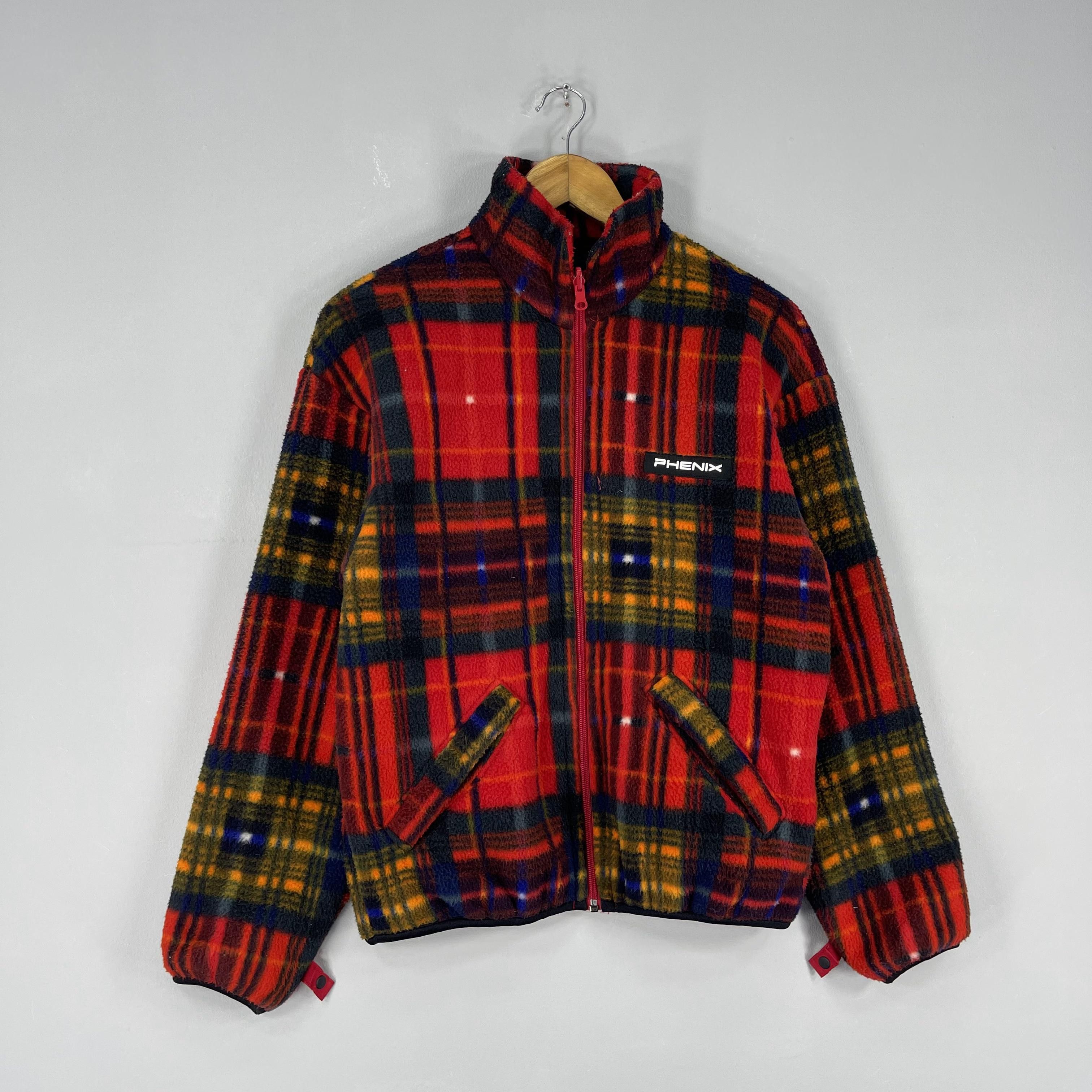 Phenix Vintage PHENIX Polartec Plaid Tartan Warmer Ski Jacket Size M / US 6-8 / IT 42-44 - 3 Thumbnail