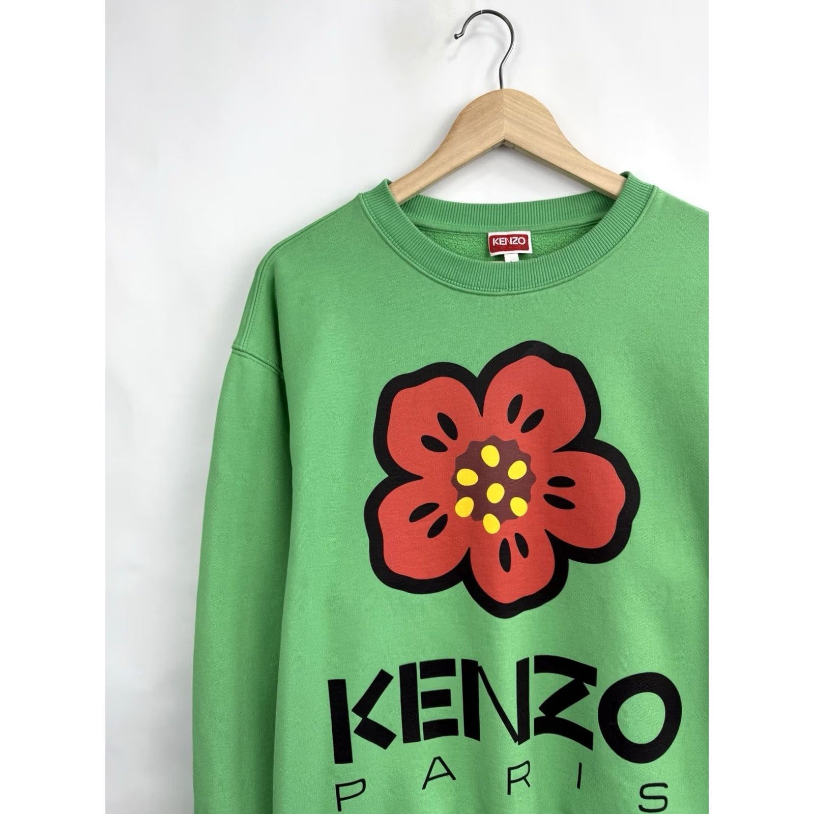 Kenzo Kenzo Paris Sweatshirt L Green Retro Y2K Boke Flower Mens Size US L / EU 52-54 / 3 - 3 Thumbnail