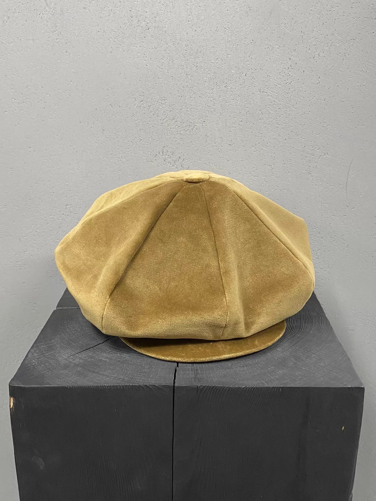 Number (N)ine Beige Octagonal Newsboy Cap Size ONE SIZE - 1 Thumbnail