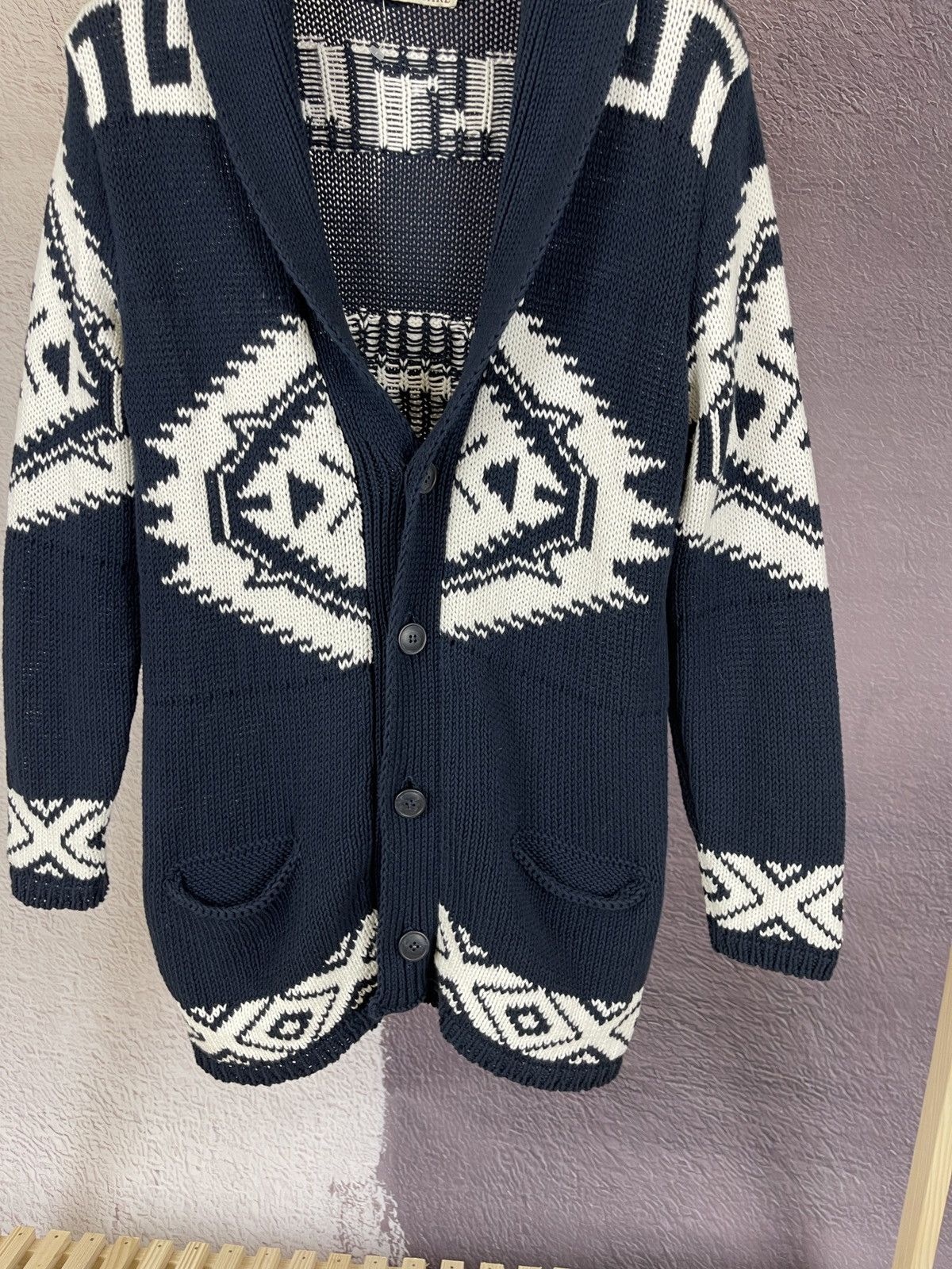 Altea Altea for Care of Carl Aztec pattern knitted cardigan Size US S / EU 44-46 / 1 - 6 Thumbnail