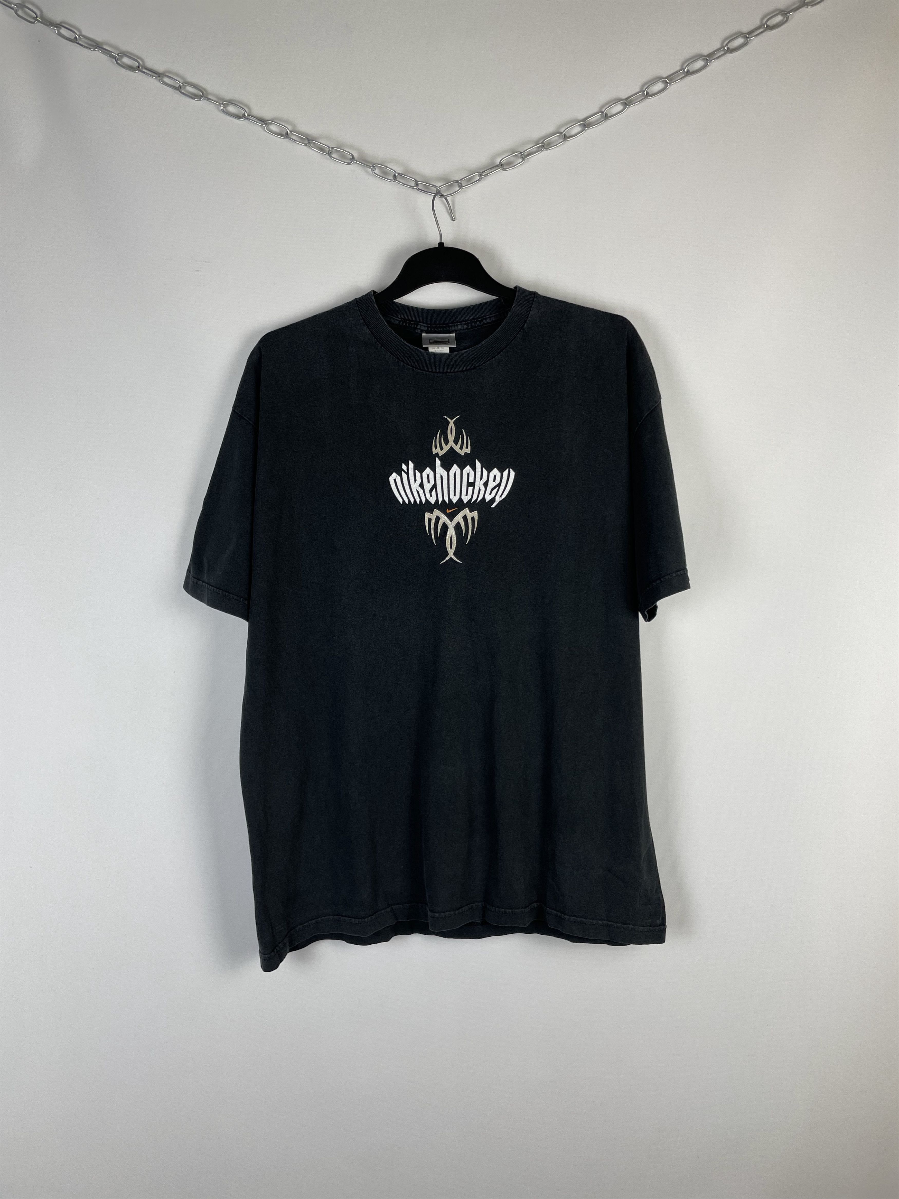 NHL Vintage Y2K Nike Hockey Chrome Harley Tee Size US XL / EU 56 / 4 - 1 Thumbnail