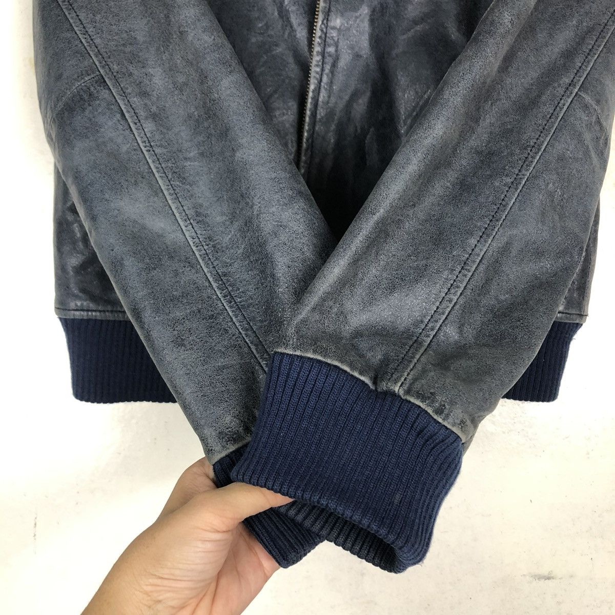 Japanese Brand 🔥BIKER LEATHER JACKET JAPAN MADE INSPIRE ISSEY MIYAKE Size US XS / EU 42 / 0 - 15 Thumbnail
