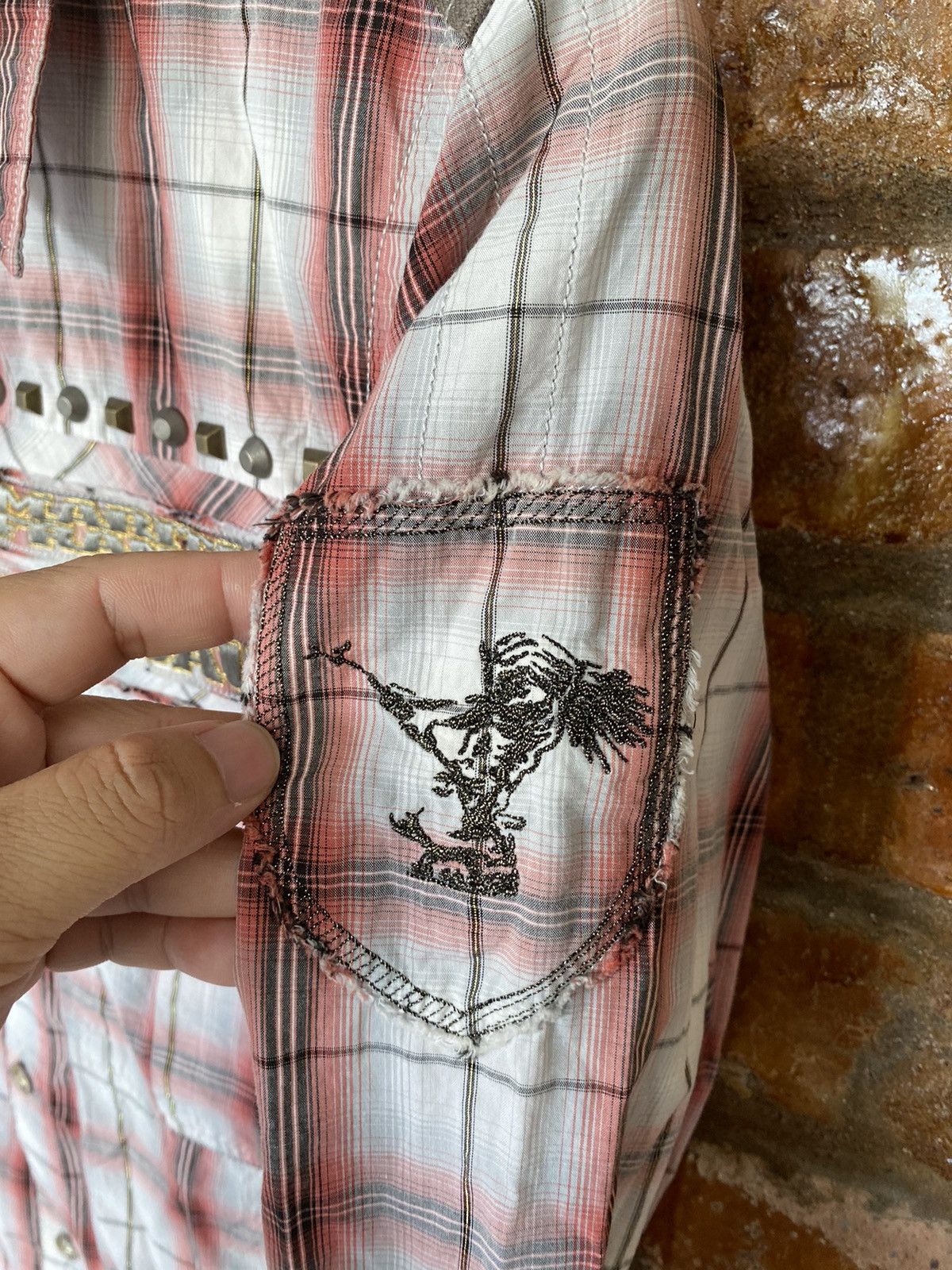 Marithe + Francois Girbaud 🔥🔥2000s MFG studs Shadow logo flannel Size US S / EU 44-46 / 1 - 9 Thumbnail