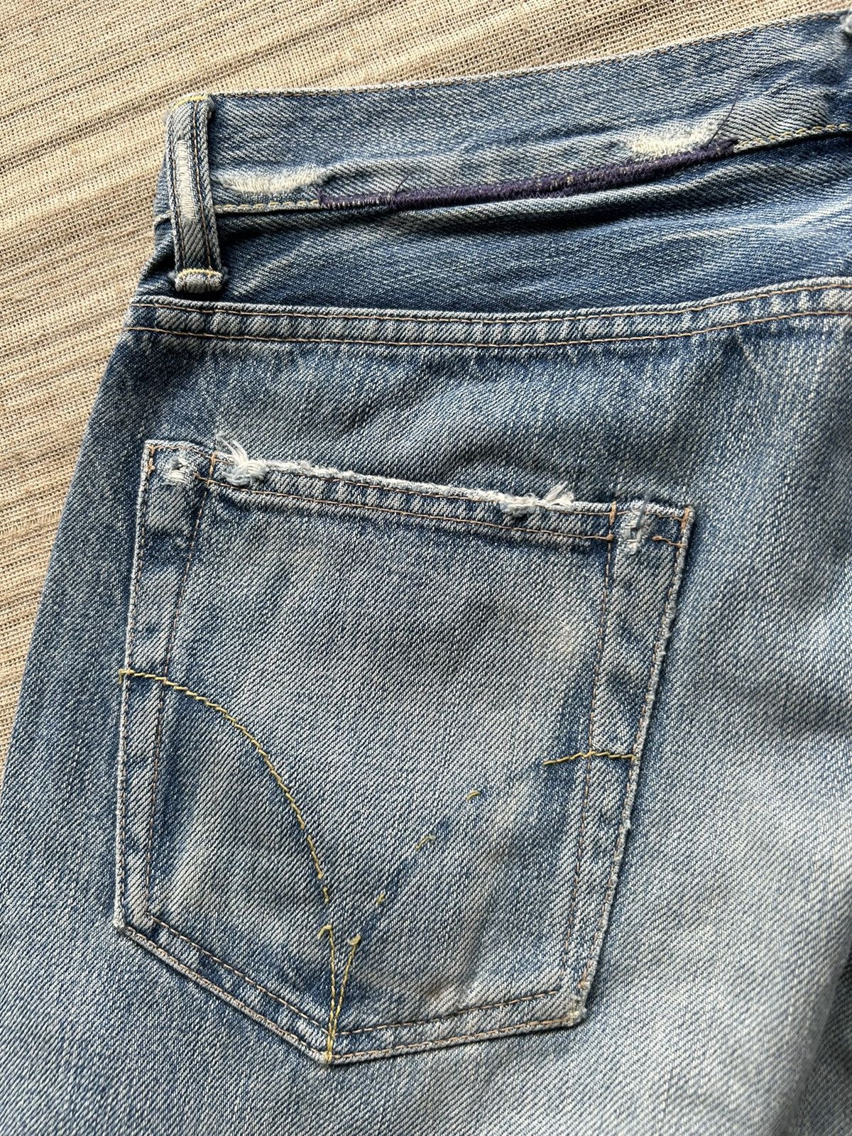 Hysteric Glamour × Japanese Brand Vtg HYSTERIC GLAMOUR XXX Selvedge Distressed denim RARE☠️ Size US 31 - 15 Thumbnail