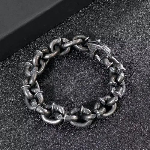 Other Vintage Stainless Steel Link Chain Bracelet For Men Size ONE SIZE - 1 Thumbnail