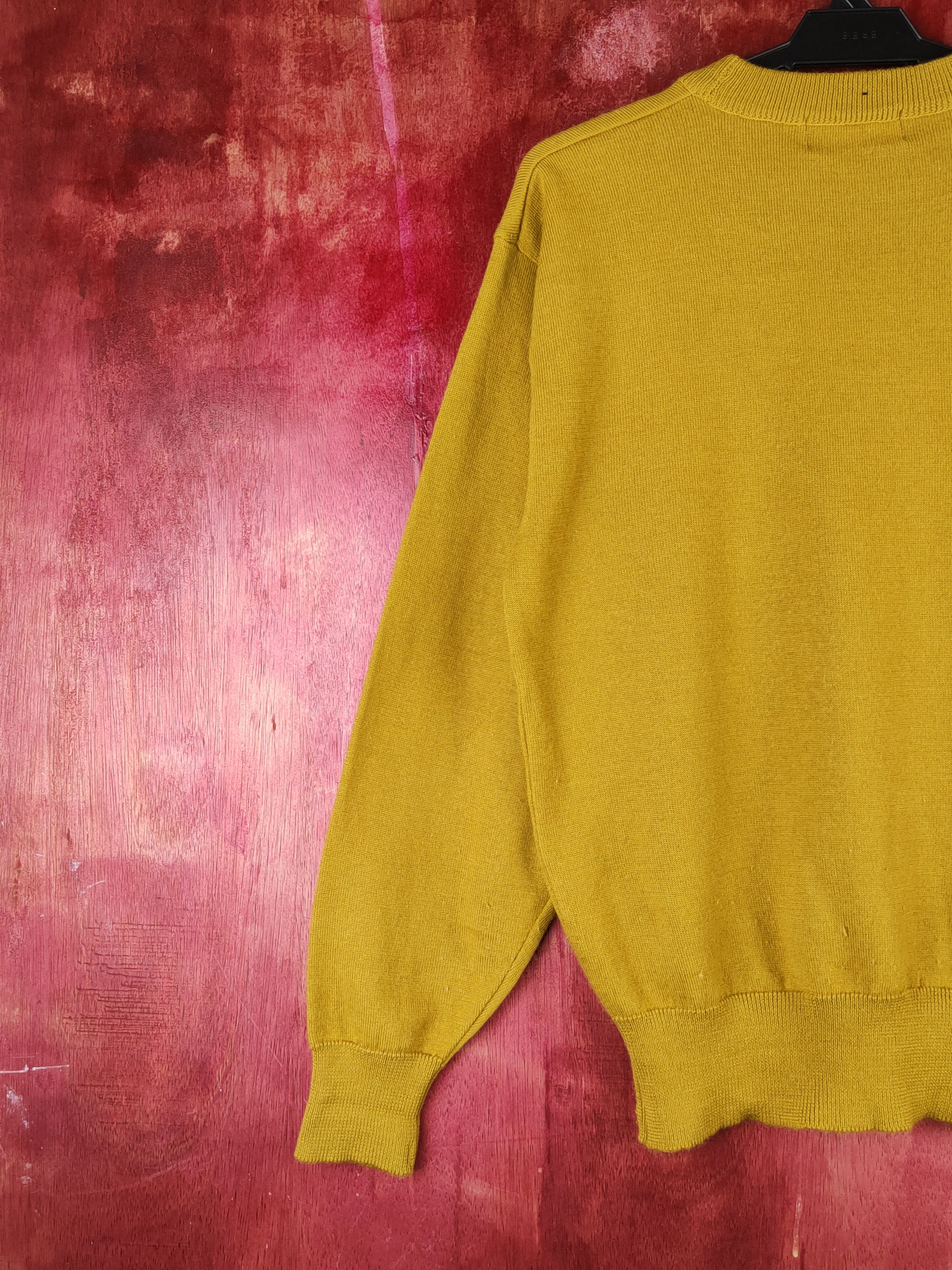 Mr. Junko DL Mr.Junko Koshino Mustard Knitwear Sweatshirt #S1522 Size US M / EU 48-50 / 2 - 11 Thumbnail
