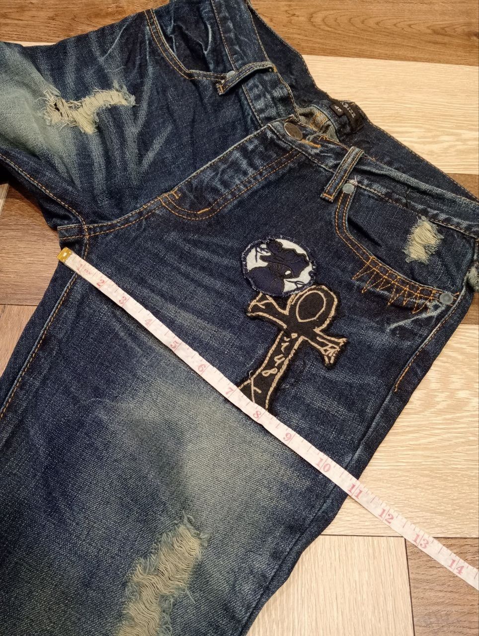 CIVARIZE CIVARIZE JAPAN PATCHED DENIM FLARED PANTS Size US 32 / EU 48 - 19 Thumbnail