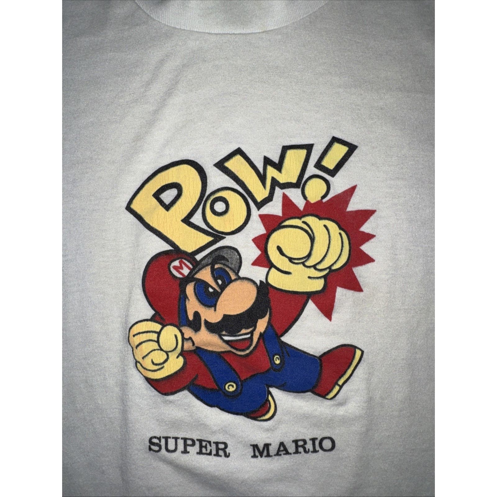 Band Tees × Nintendo × Vintage Vintage Single Stitch Super Mario POW Graphic T-Shirt 15x20 Size US XS / EU 42 / 0 - 2 Thumbnail