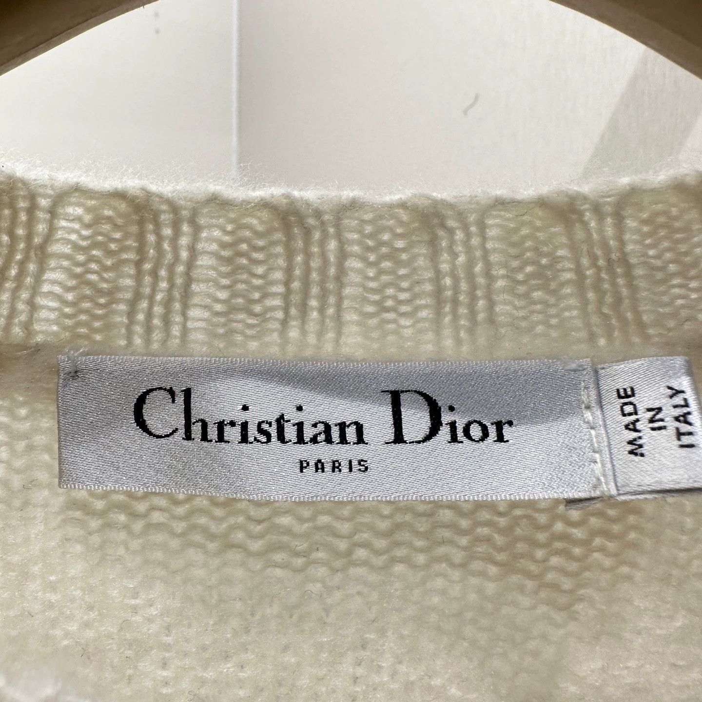 Christian Dior Monsieur Dior mar539 24FW logo long sleeve cashmere 34 Size XS / US 0-2 / IT 36-38 - 3 Thumbnail