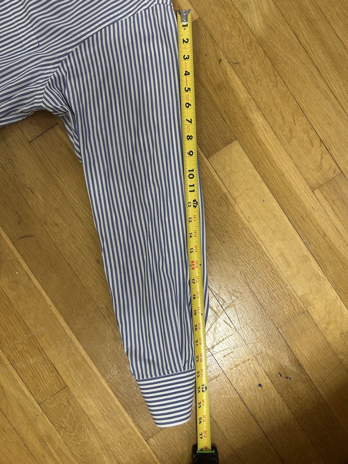 Burberry Vintage Blue Striped Burberry Button Size US M / EU 48-50 / 2 - 6 Thumbnail