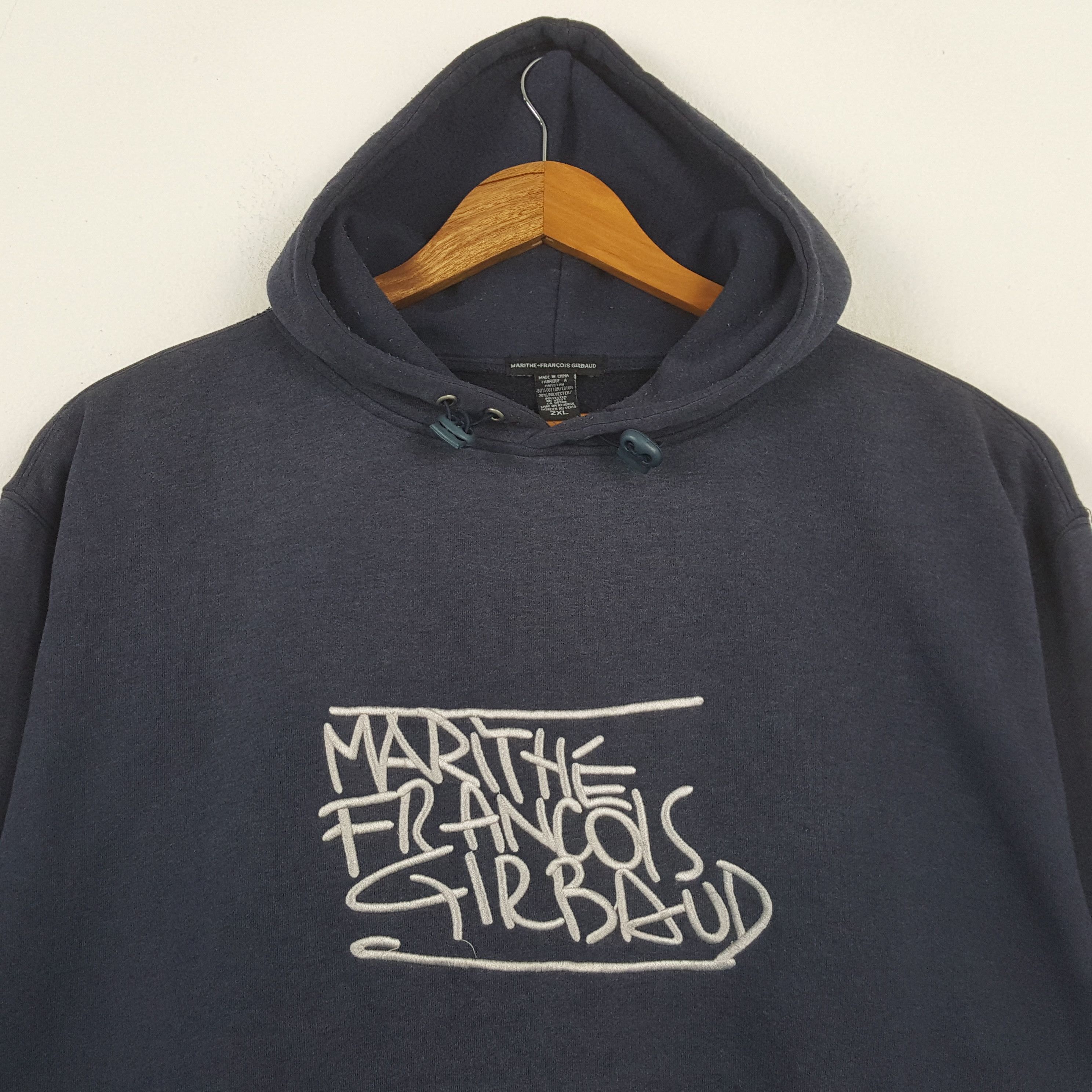 Marithe + Francois Girbaud Vintage Marithe Francois Girbaud Fashion Brand Hoodie RR17 Size US XXL / EU 58 / 5 - 2 Thumbnail