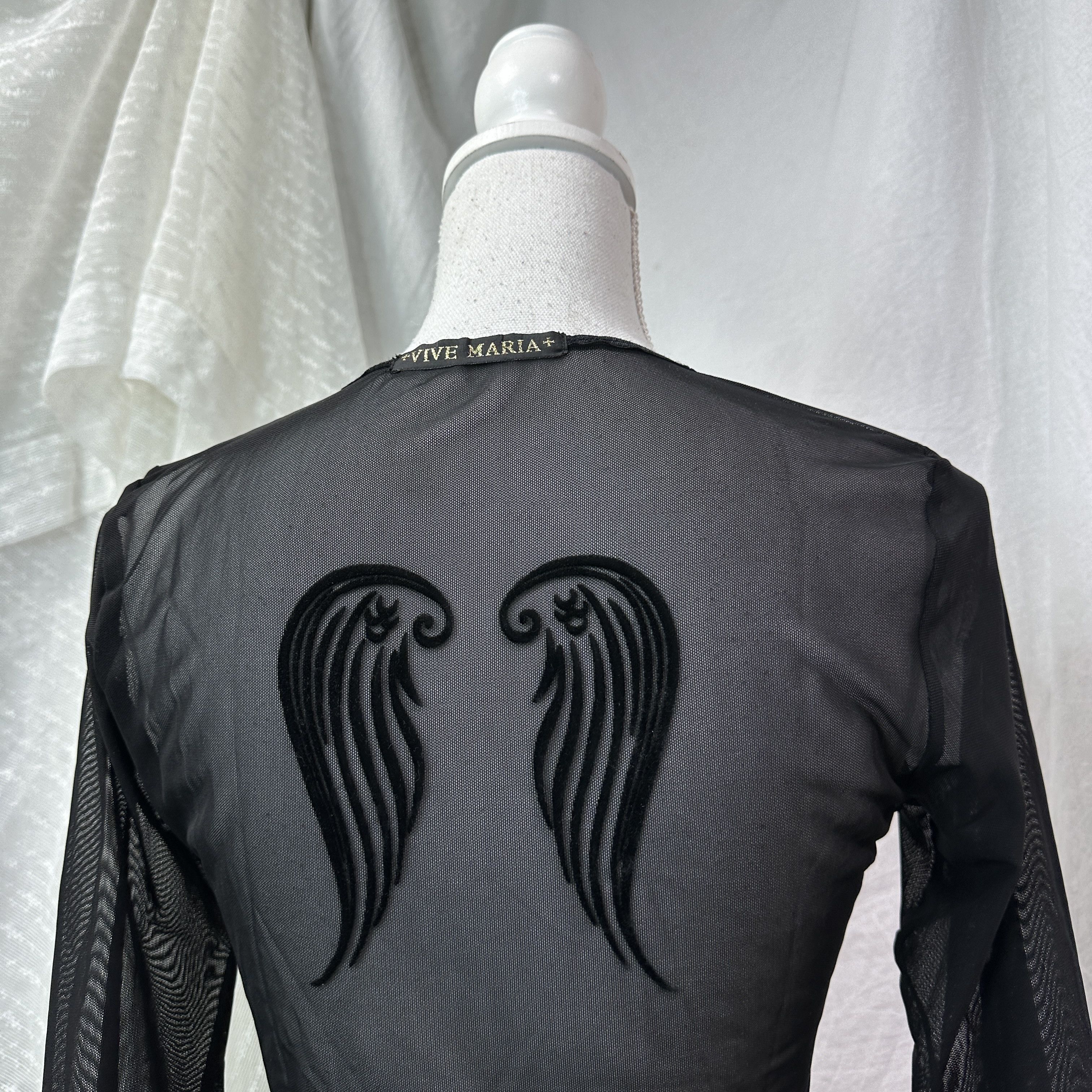 Vintage Vintage Avant Garde Vive Maria Fallen Angel Longsleeve Y2K Size S / US 4 / IT 40 - 9 Thumbnail