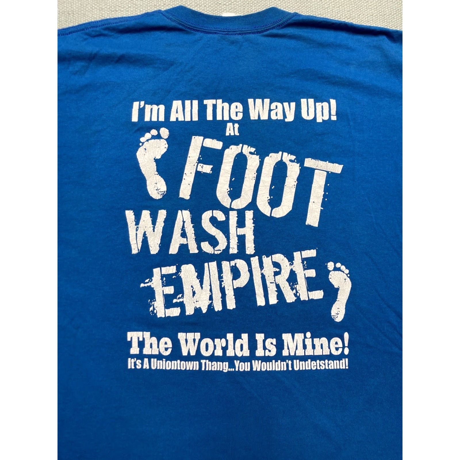 Vintage VINTAGE All T-Shirt Footwash Alabama Hip Hop RAP Freaknik All The Way Up XXL Blue Mens 2XL Shirt Graphic Size US XXL / EU 58 / 5 - 5 Thumbnail