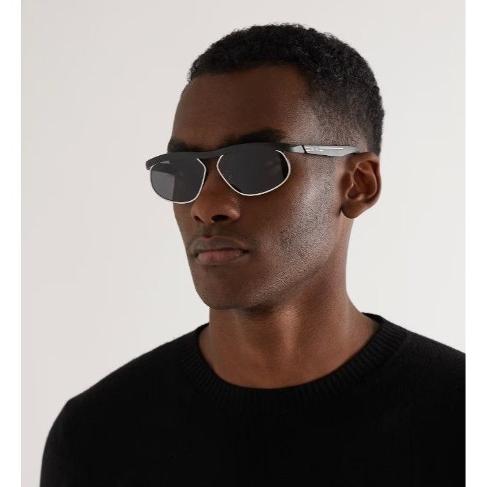Dior Dior DIORIDER S1U F1B0 Sunglasses Silver Oval Frame Size ONE SIZE - 2 Thumbnail
