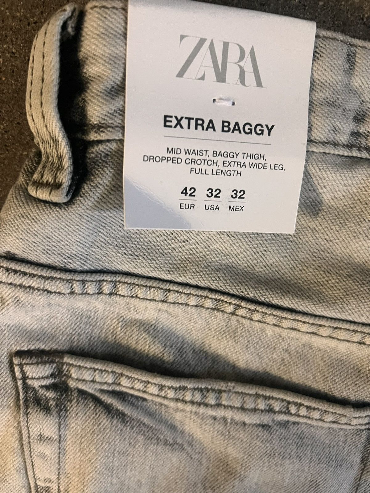 Zara Zara gray extra baggy jeans size 32 Size US 32 / EU 48 - 3 Thumbnail