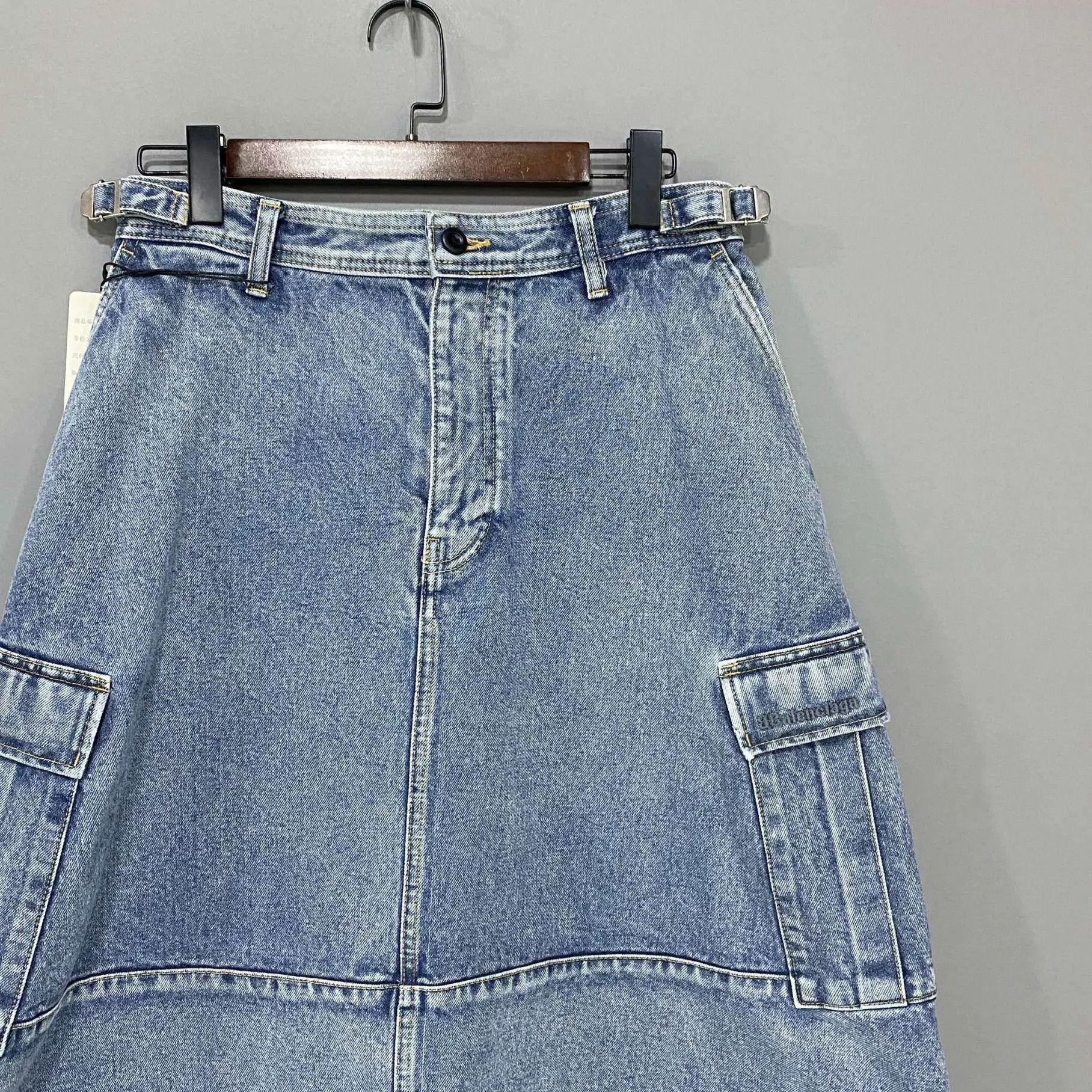 Balenciaga Balenciaga Utility Denim Midi Skirt Women's 34 Size 24" / US 00 / IT 34 - 2 Thumbnail