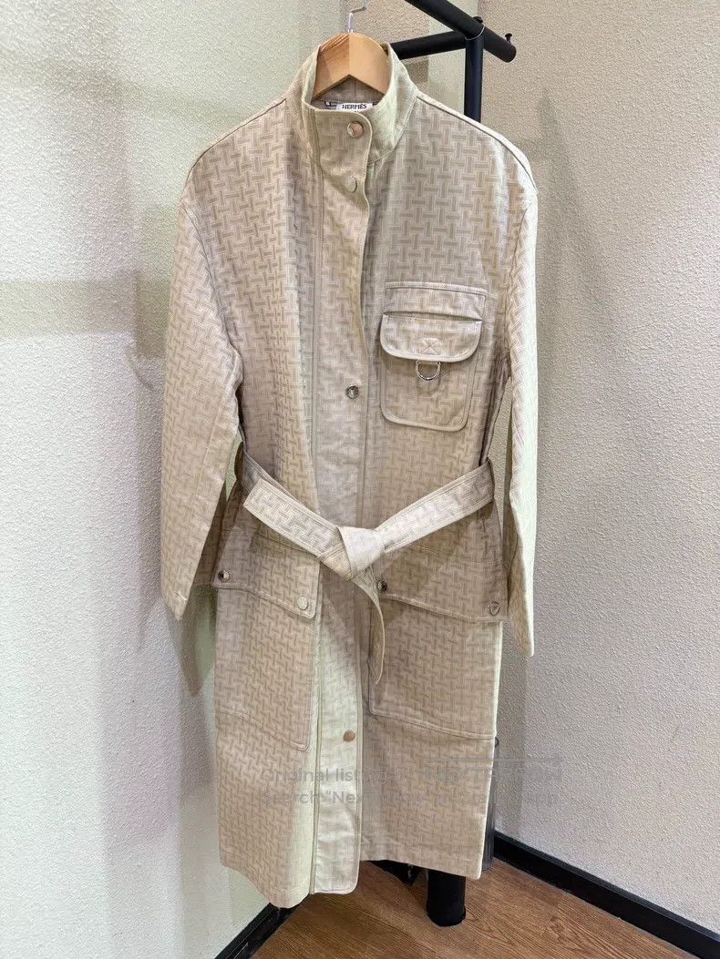 Hermes Long Trench Coat