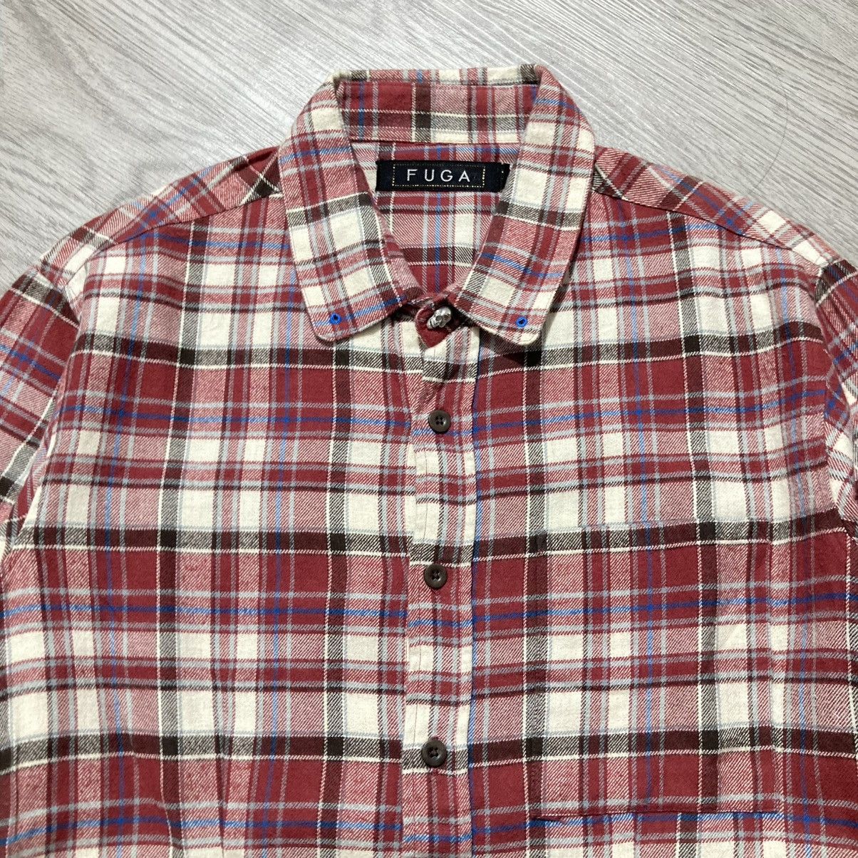 GOSTAR DE FUGA 🇯🇵 2000s Gostar De Fuga Flanel Plaid Shirt Button Up Lgb Size US S / EU 44-46 / 1 - 3 Thumbnail