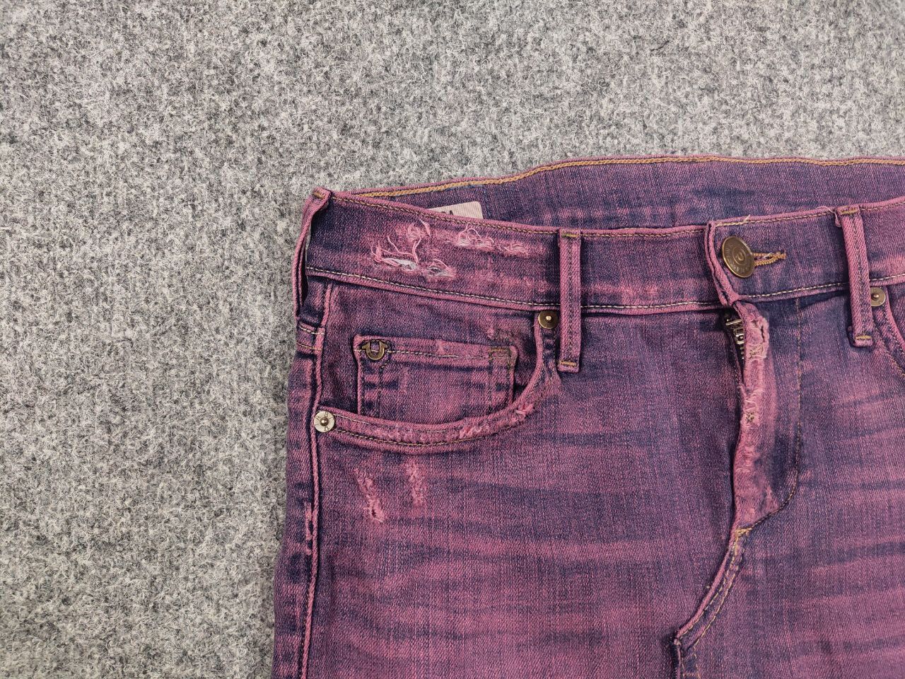 True Religion Vintage True Religion USA Logo Shorts Mini Denim Skirt Y2K Size 28" / US 6 / IT 42 - 7 Thumbnail