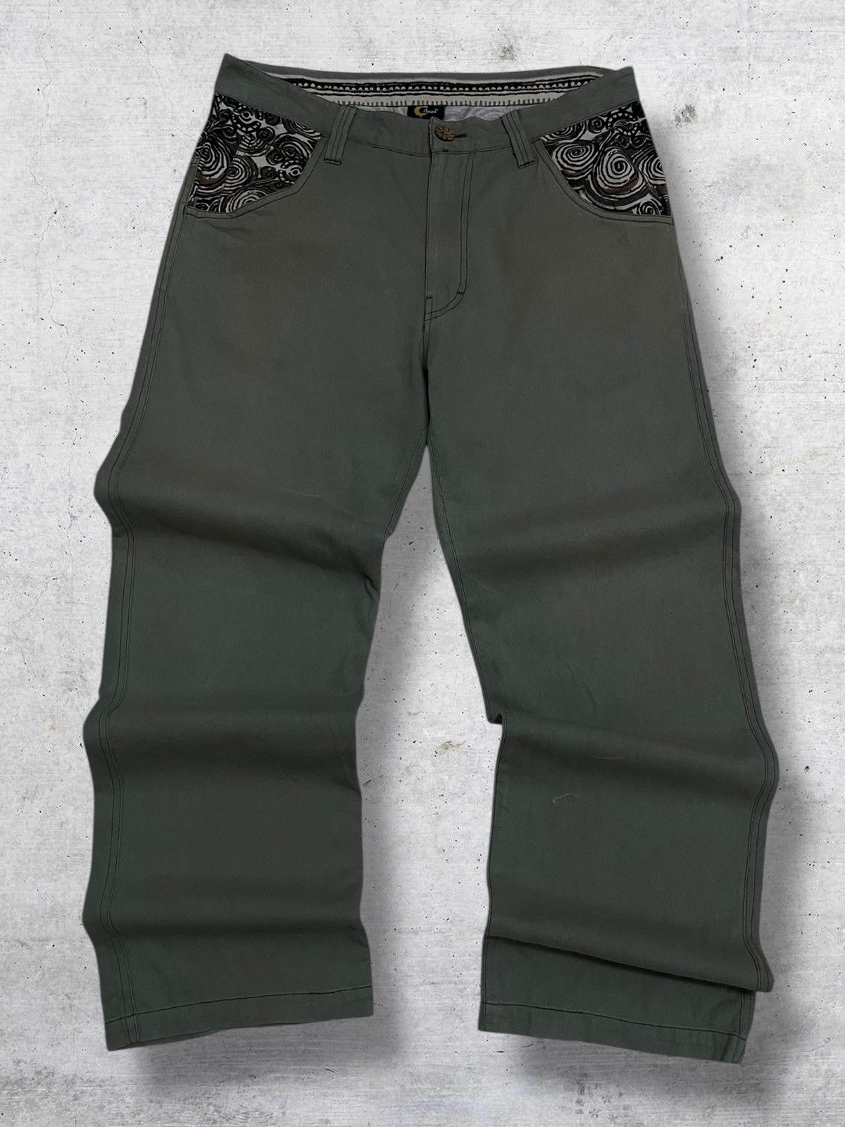 Beauty Beast CAMINA 90S JAPAN DESIGNER ART HISTORICAL KUNO BAGGY PANT Size US 32 / EU 48 - 5 Thumbnail