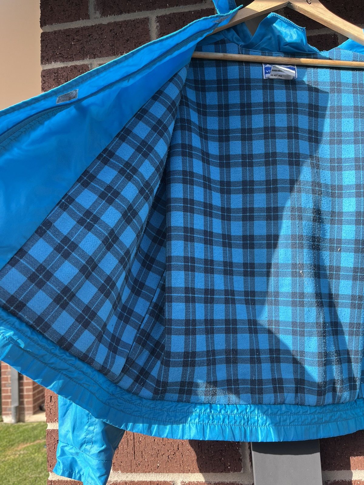 Vintage Bright Blue Vintage Bomber jacket / Parker / Windbreaker Size M / US 6-8 / IT 42-44 - 8 Thumbnail