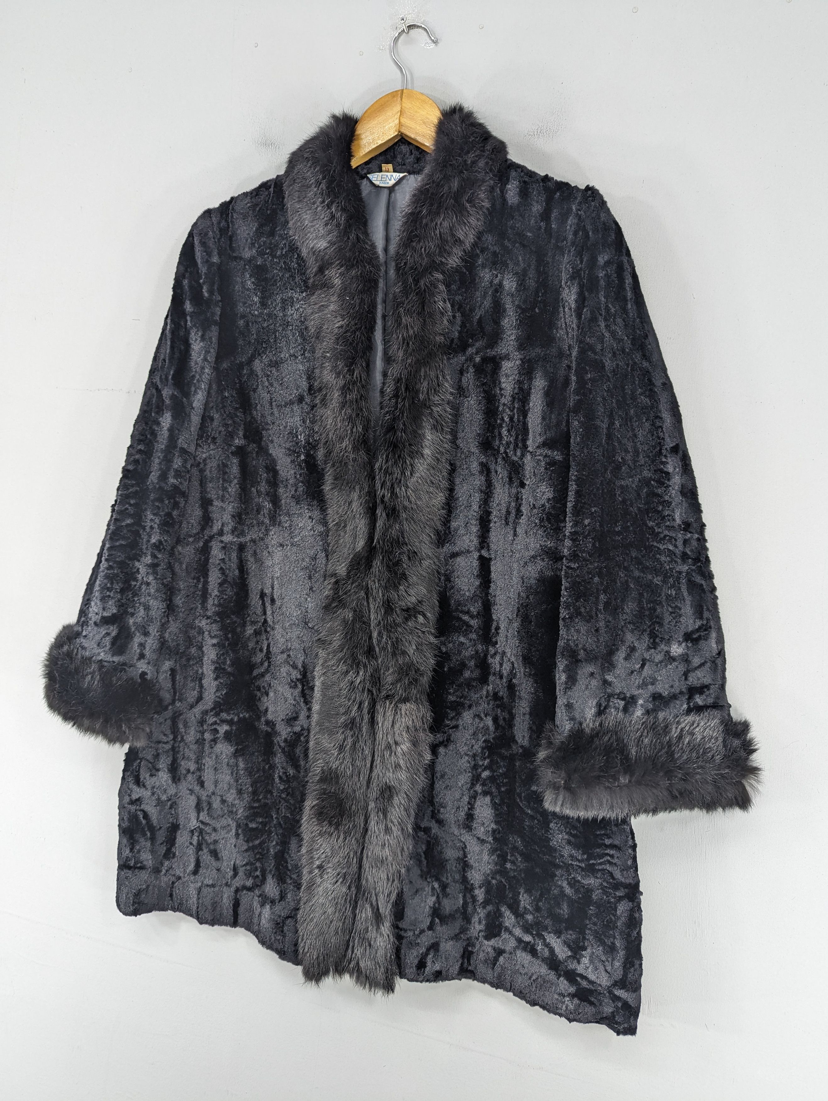 Japanese Brand × Vintage 🔥RARE🔥Vintage Selenna Junior Velvet Fur Jacket Size M / US 6-8 / IT 42-44 - 3 Thumbnail