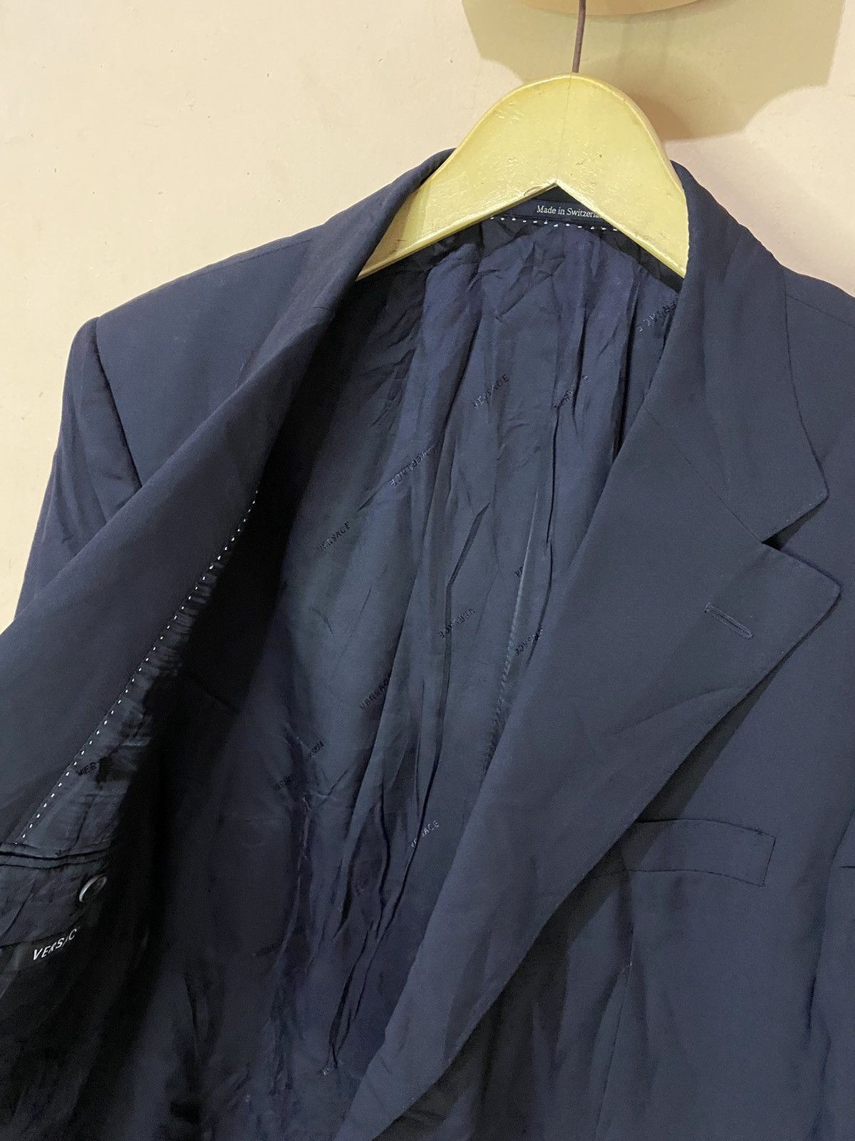 Versace Versace Blazer Made In Switzerland Size 50R - 5 Thumbnail