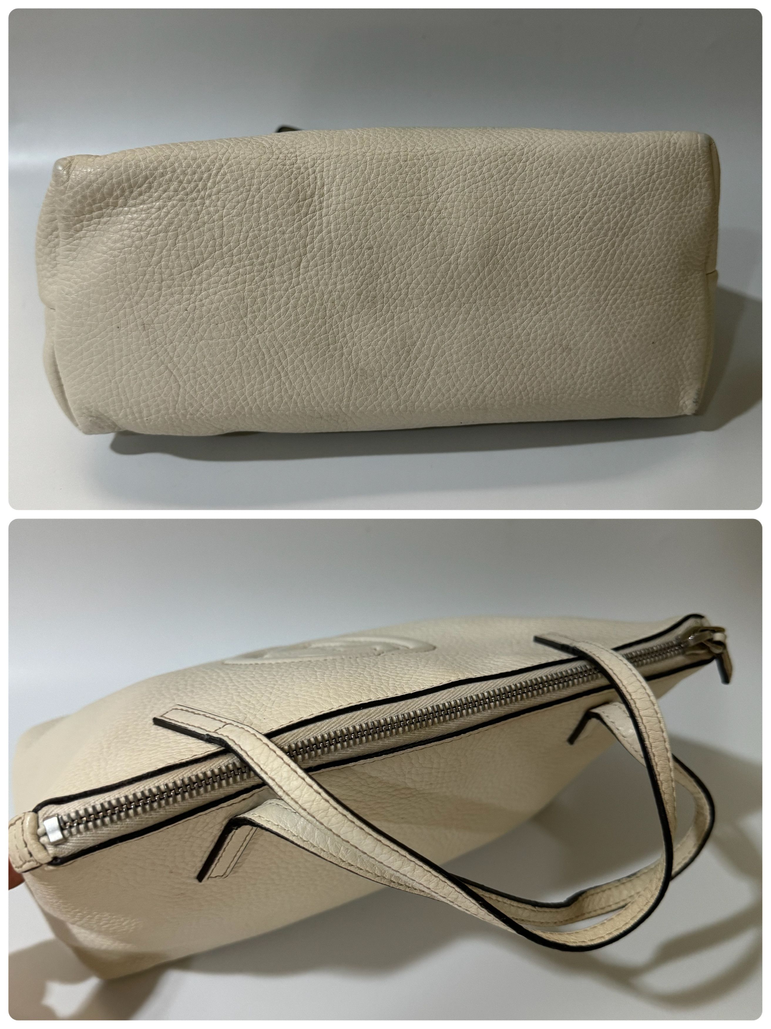Gucci Gucci Soho Kid White Leather Small Tote Size ONE SIZE - 4 Thumbnail
