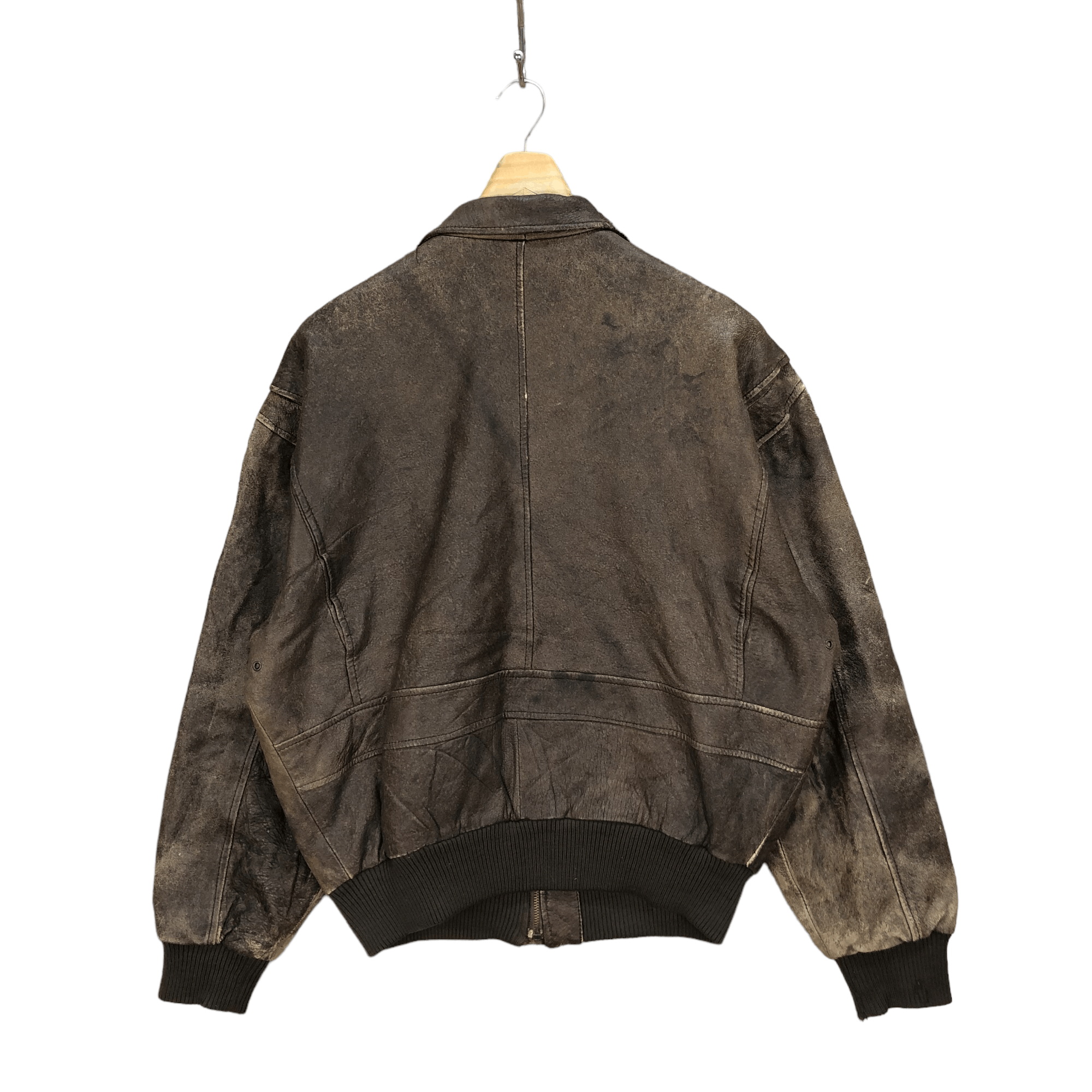 Avirex VINTAGE 80' DRAWING MAP AVIREX LEATHER A2 JACKET #5271-182 Size US M / EU 48-50 / 2 - 15 Thumbnail