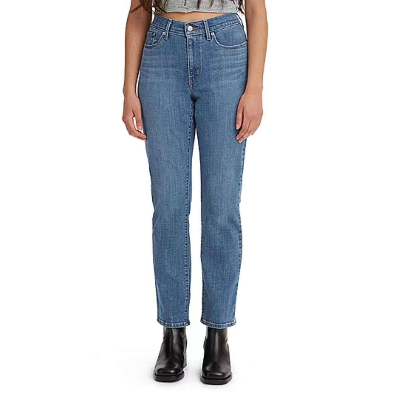 Levi's Levis Classic Straight Leg Jeans Size 4 Mid Rise Jeans 27" Size 27" / US 4 / IT 40 - 1 Thumbnail