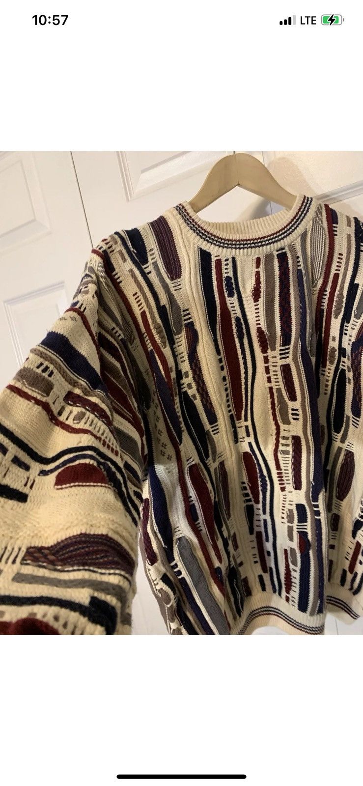 Vtg Croft & Barrow sweater mens sz L