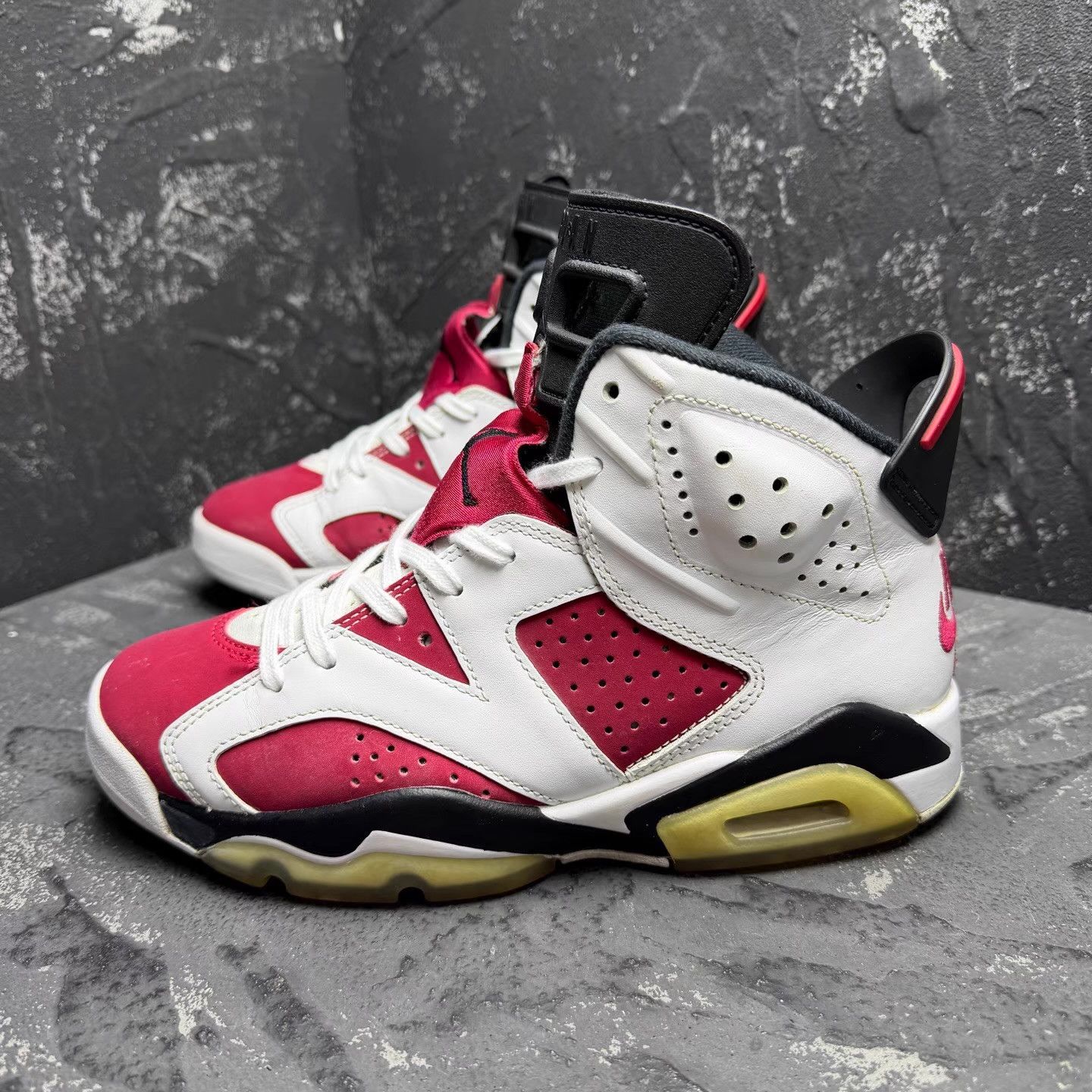 Nike Air Jordan 6 White Red Carmine (2021) Q10 Size US 7.5 / IT 37.5 - 7 Thumbnail
